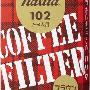 Kalita #13143 Filtro de café, papel de filtro 102, en caja, para 2 a 4 personas, 40 hojas, marrón Kalita #13143 Filtro de café, papel de filtro 102, en caja, para 2 a 4 personas, 40 hojas, marrón