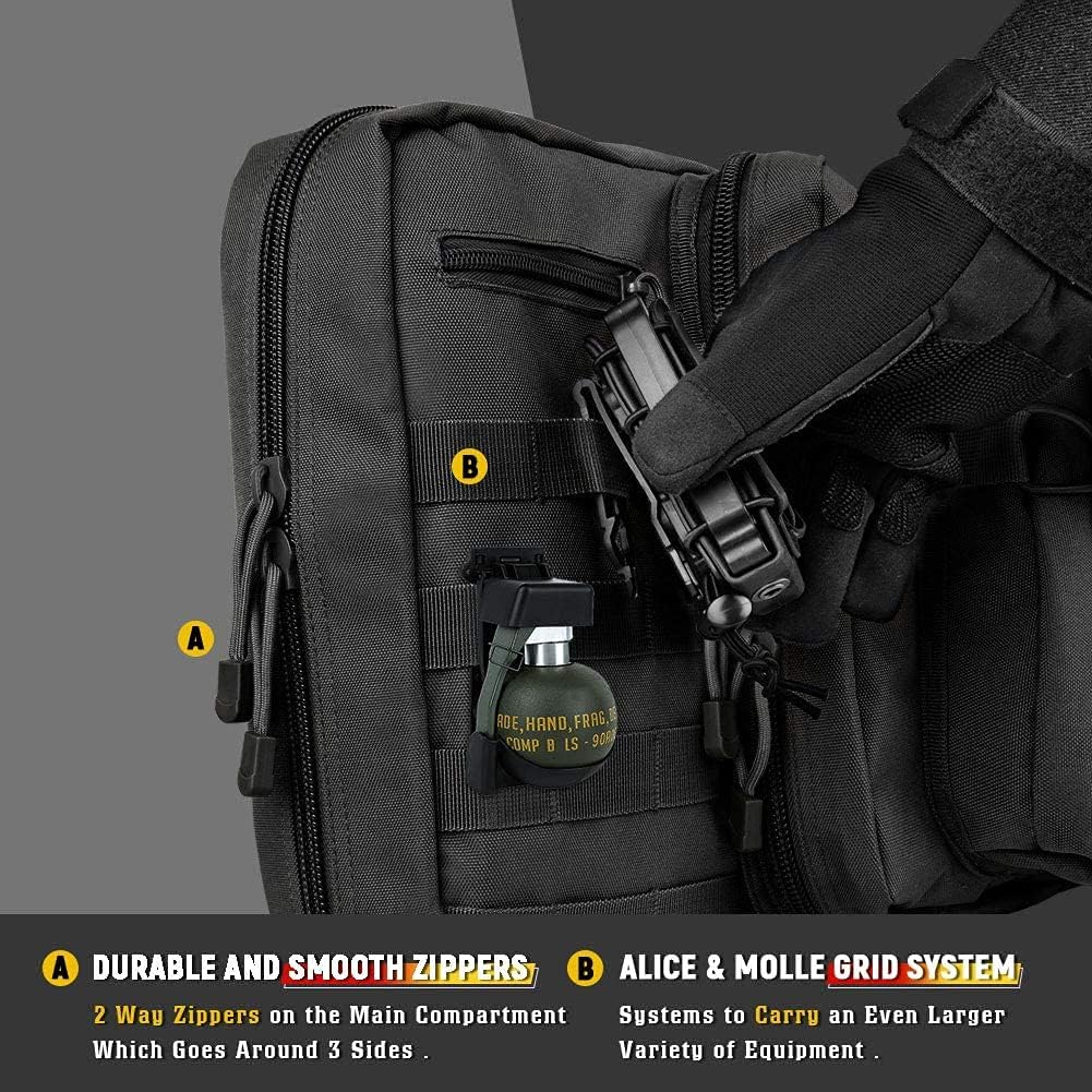 Double Long Soft Rifle Case, American Classic Outdoor Tactical Carbine Rifle Bag & Multi-Function Long Gun Case, Perfect for