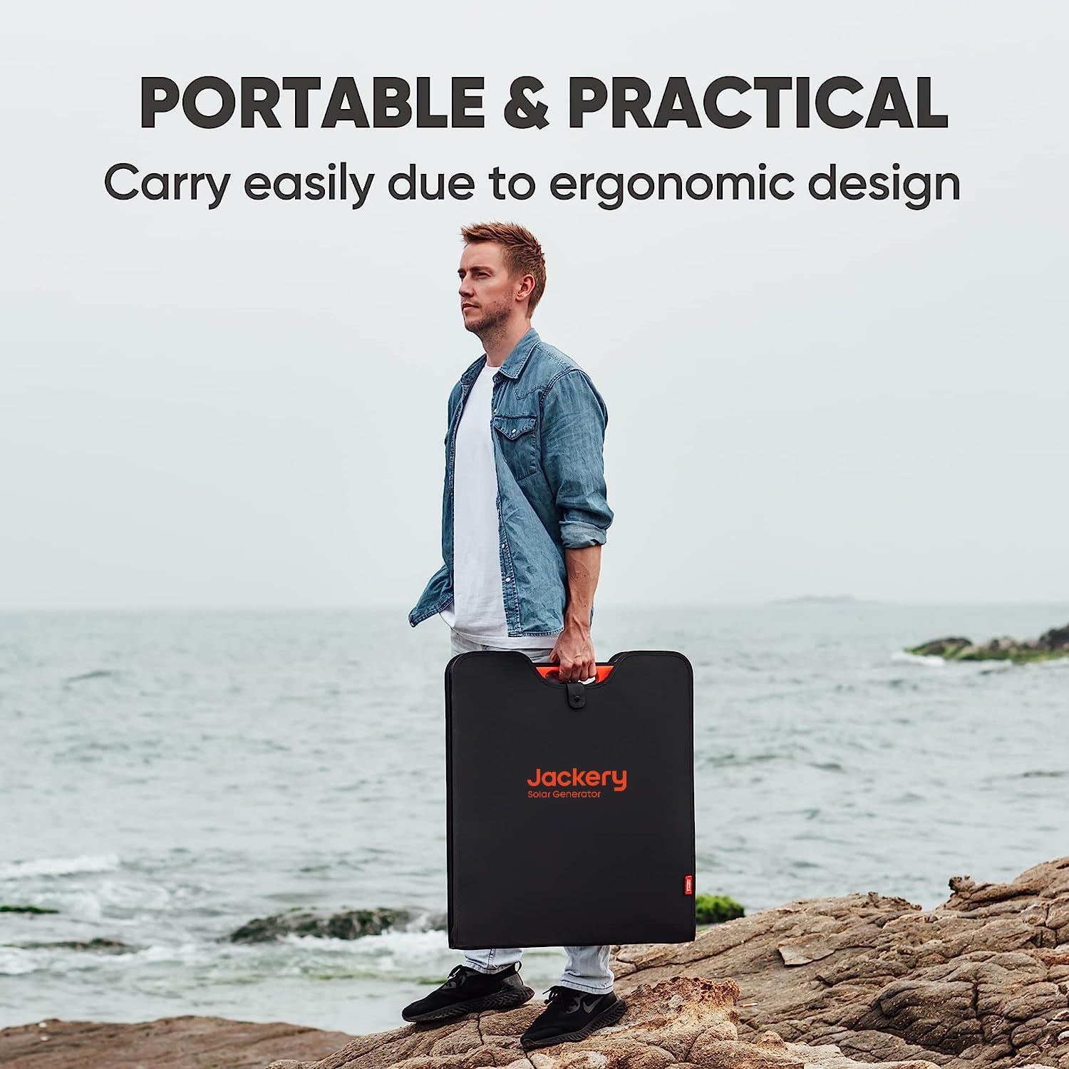 Jackery SolarSaga – Panel solar portátil de 200 W para Explorer 1000 Pro1500 Pro2000Pro3000Pro, estación de energía fuera de la red para respaldo