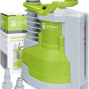 Green Expert – Bomba sumergible de sumidero de 12 HP, interruptor de flotador integrado estable de 3000 GPH de alto caudal, cable de alimentación de Green Expert – Bomba sumergible de sumidero de 12 HP, interruptor de flotador integrado estable de 3000 GPH de alto caudal, cable de alimentación de