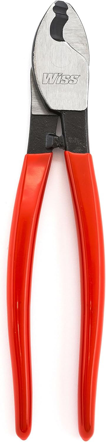 Wiss 0890CSFW – Cortador de cables con junta abatible de 8-38 pulgadas con cortador de alambre y cuchillo de funda