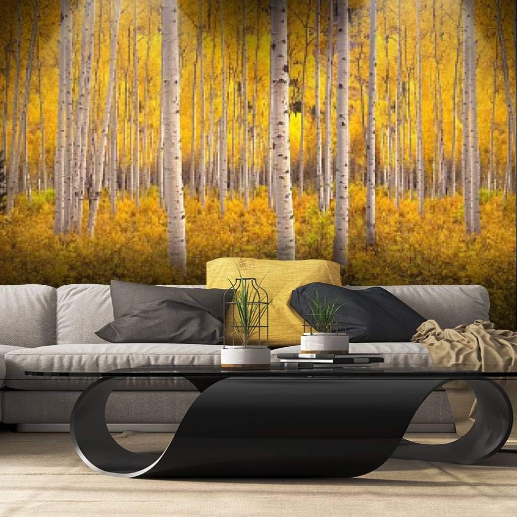 Papel pintado de otoño álamo temblón bosque en las montañas rocosas co otoño bosque stock autoadhesivo papel tapiz autoadhesivo gran pared adhesivo