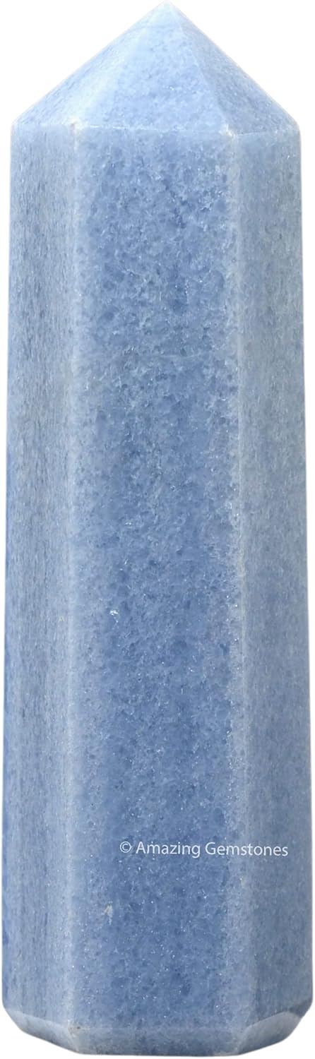 Torres grandes de cristal de celestita de calcita azul  Obelisco de punto de cristal curativo natural para curación de Reiki y rejilla de cristal