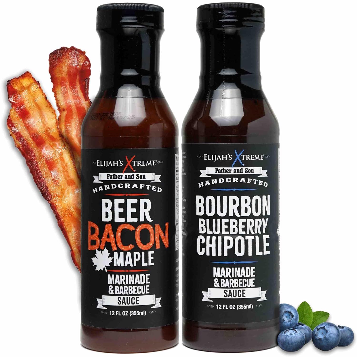 Elijah’s Xtreme Paquete de barbacoa salsa barbacoa de arce y tocino de cerveza y salsa de barbacoa de chipotle de arándanos y bourbon – Giro único