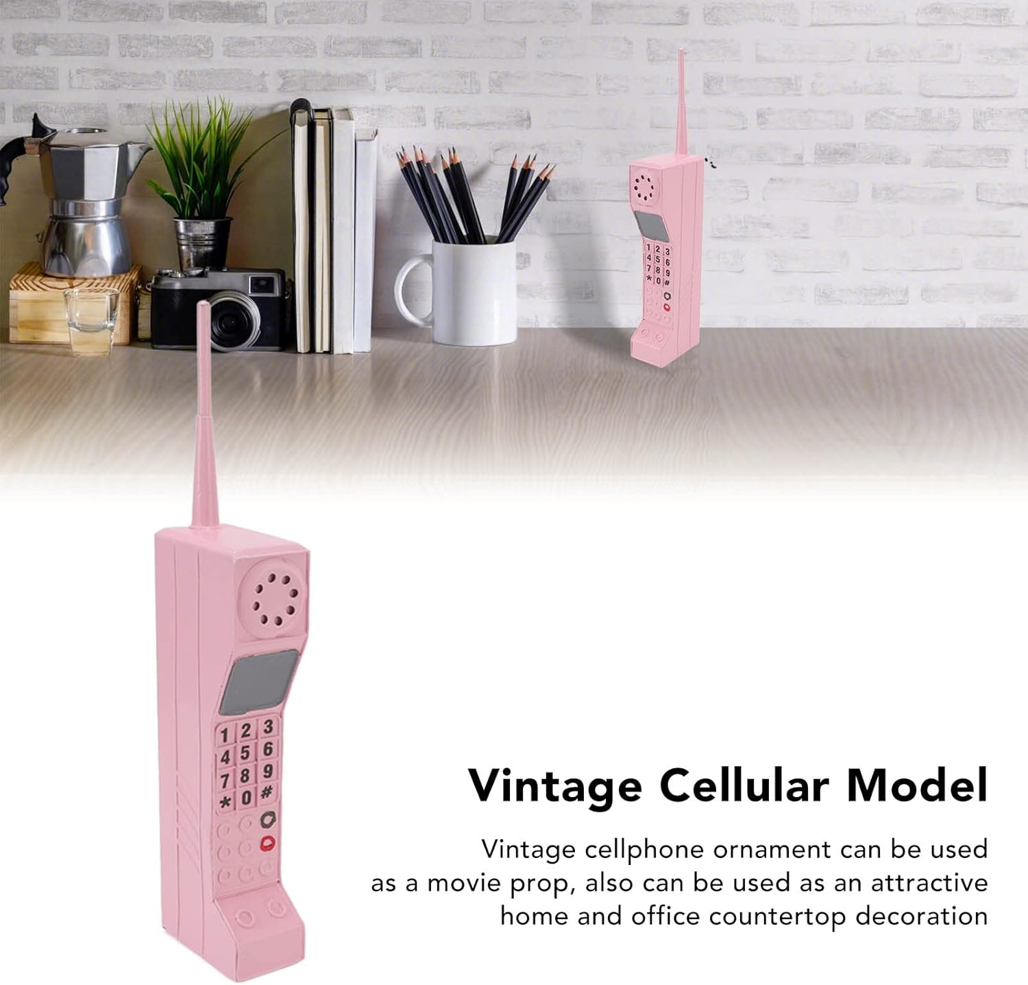 HYWHUYANG Modelo de teléfono móvil de ladrillo, modelo retro de teléfono celular, adorno antiguo de modelo de teléfono celular, modelo vintage de
