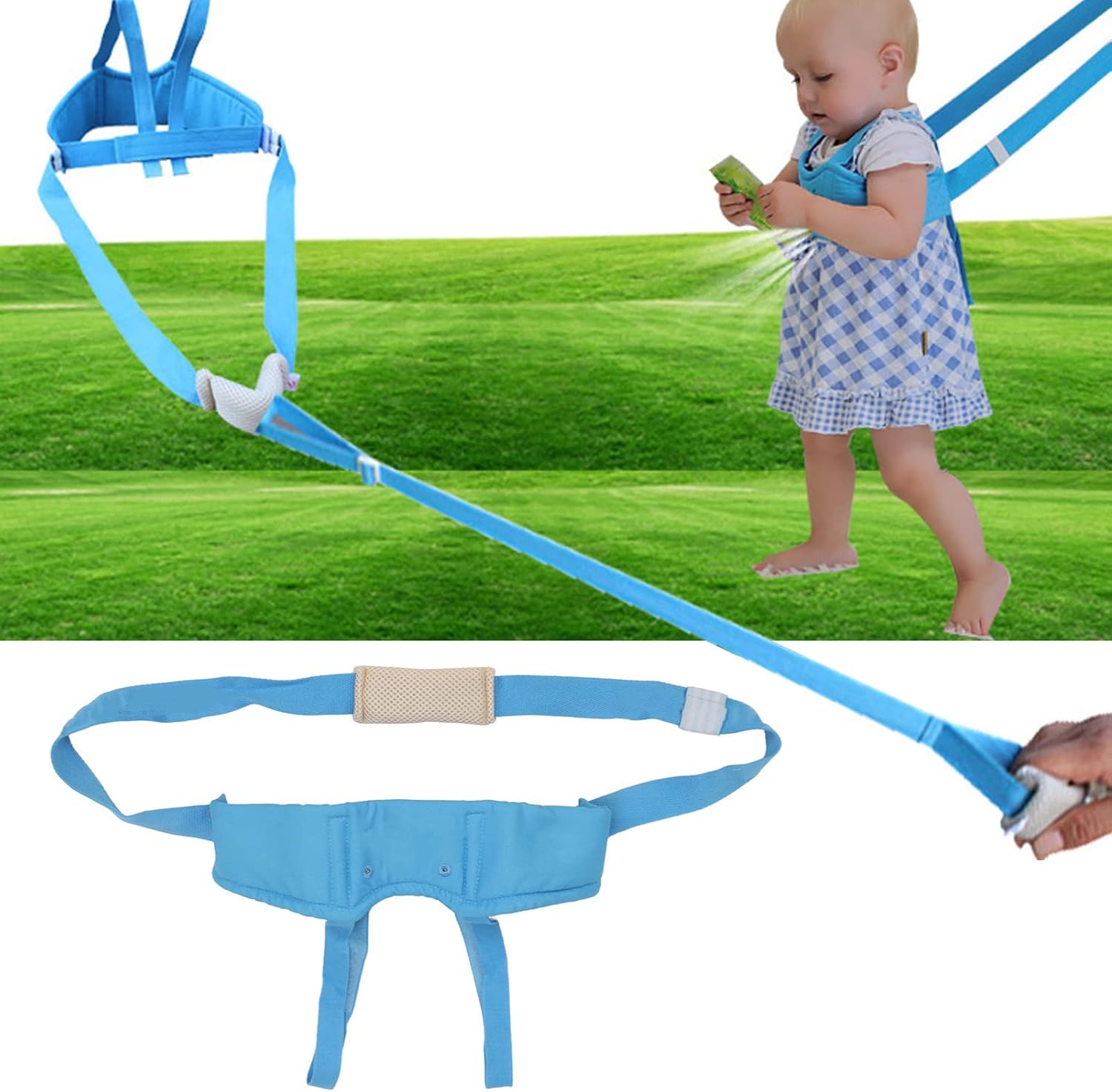 Arnés para caminar para niños pequeños, arnés de asistente para bebés, correas para niños pequeños, ajustable, transpirable, ayudante de aprendizaje