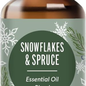Edens Garden Snowflakes & Spruce Edición Limitada Holiday Essential Oil Synergy Blend, 100% puro grado terapéutico (mezclas de aceites esenciales Edens Garden Snowflakes & Spruce Edición Limitada Holiday Essential Oil Synergy Blend, 100% puro grado terapéutico (mezclas de aceites esenciales