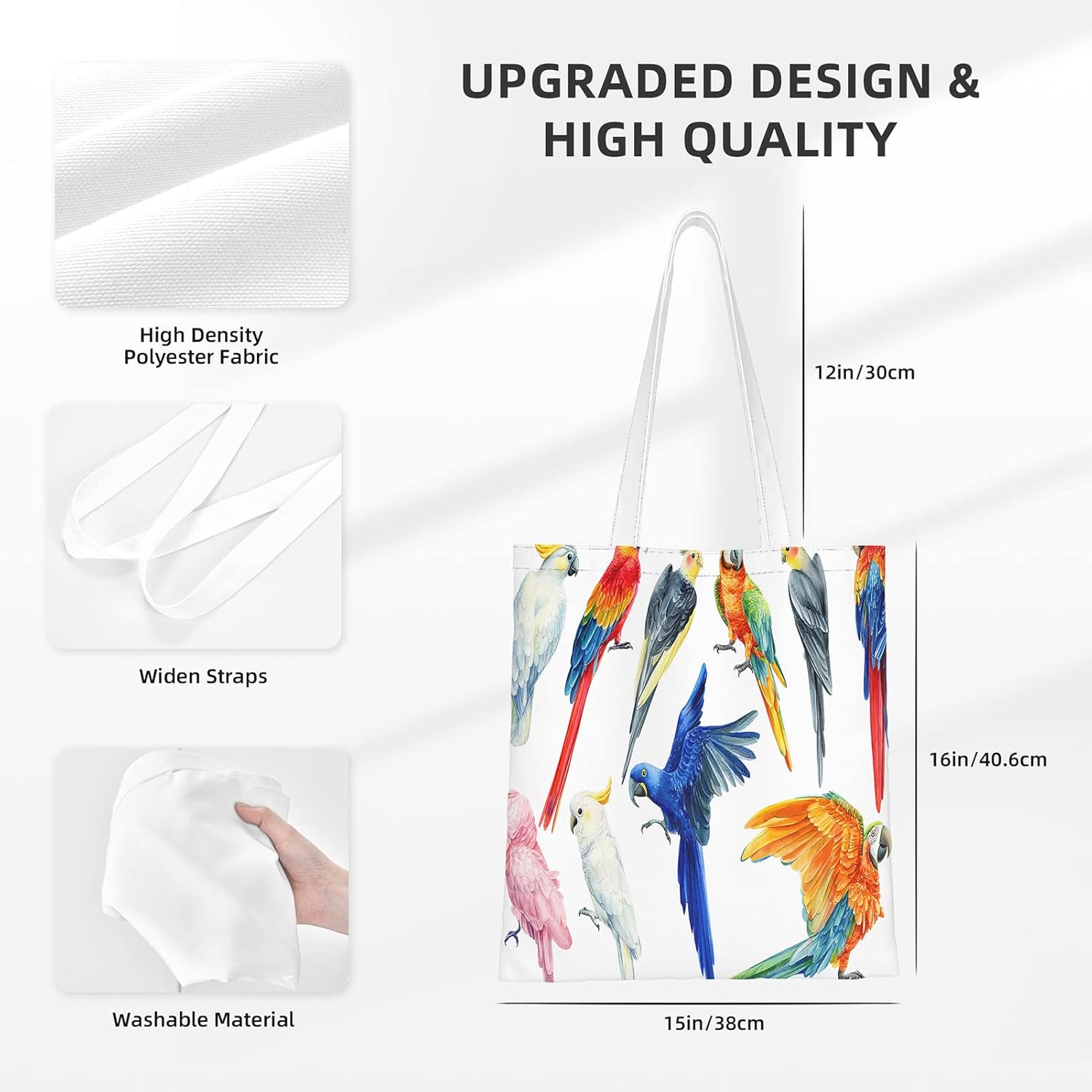 Bolsa de lona, creativa, minimalista, reutilizable, grande, para compras, para mujer
