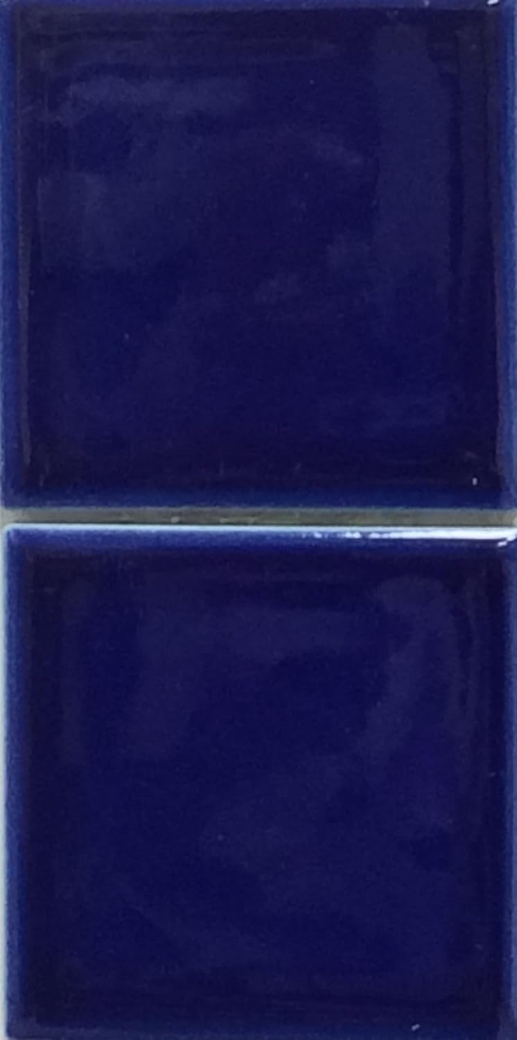 VIP-713 – Azulejo de porcelana para piscina, azul cobalto, 3 x 3 pulgadas, 1.08 pies cuadrados, paquete de 2,