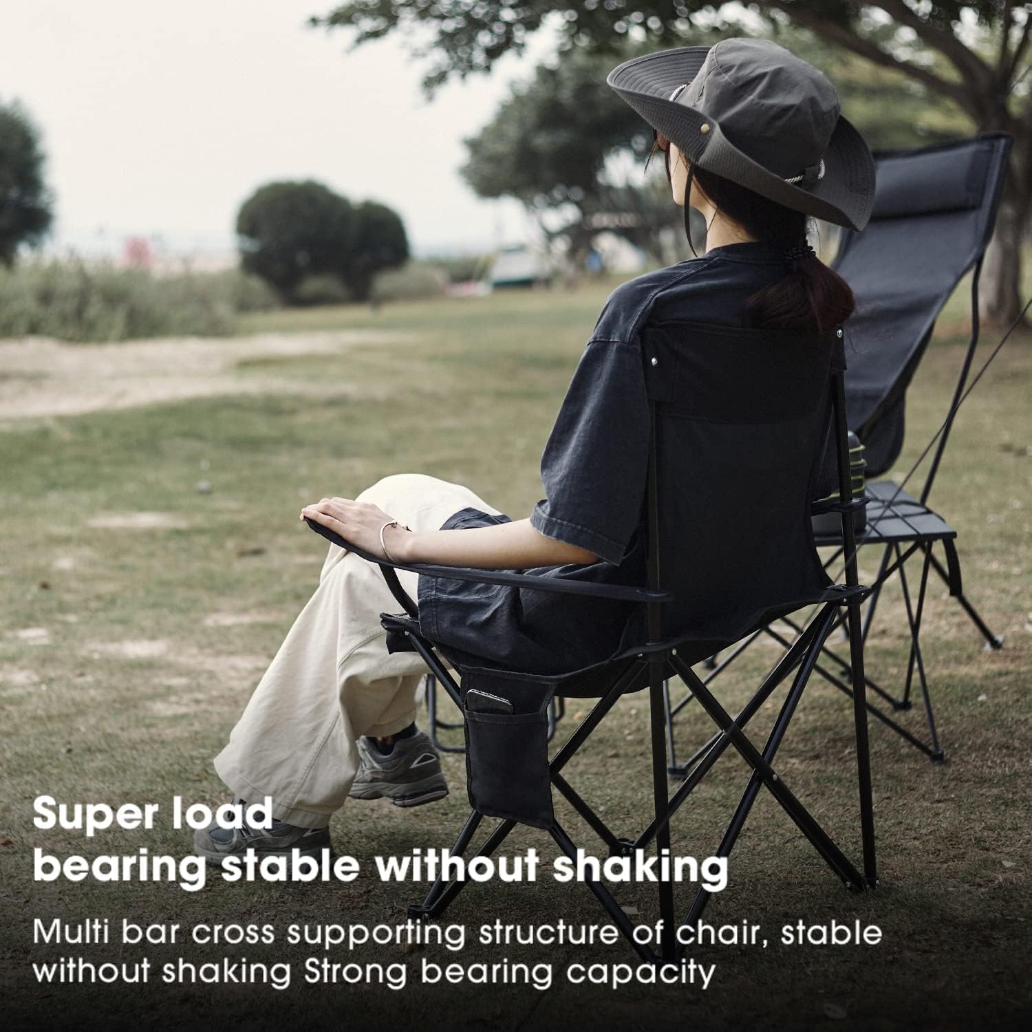 Damei century Sillas de camping portátiles, disfruta del aire libre con una silla plegable versátil, silla deportiva, silla para exteriores y silla