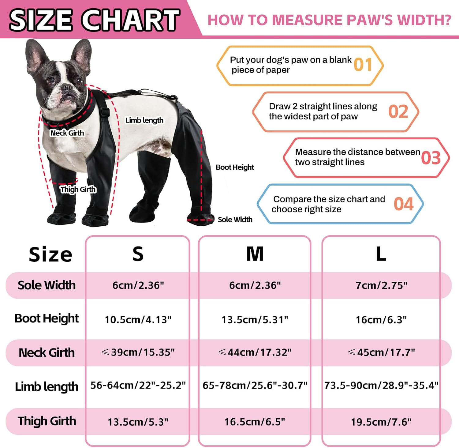 Botas impermeables antideslizantes para perros con suela de goma resistente, protector de patas de mascotas para perros pequeños y medianos, a