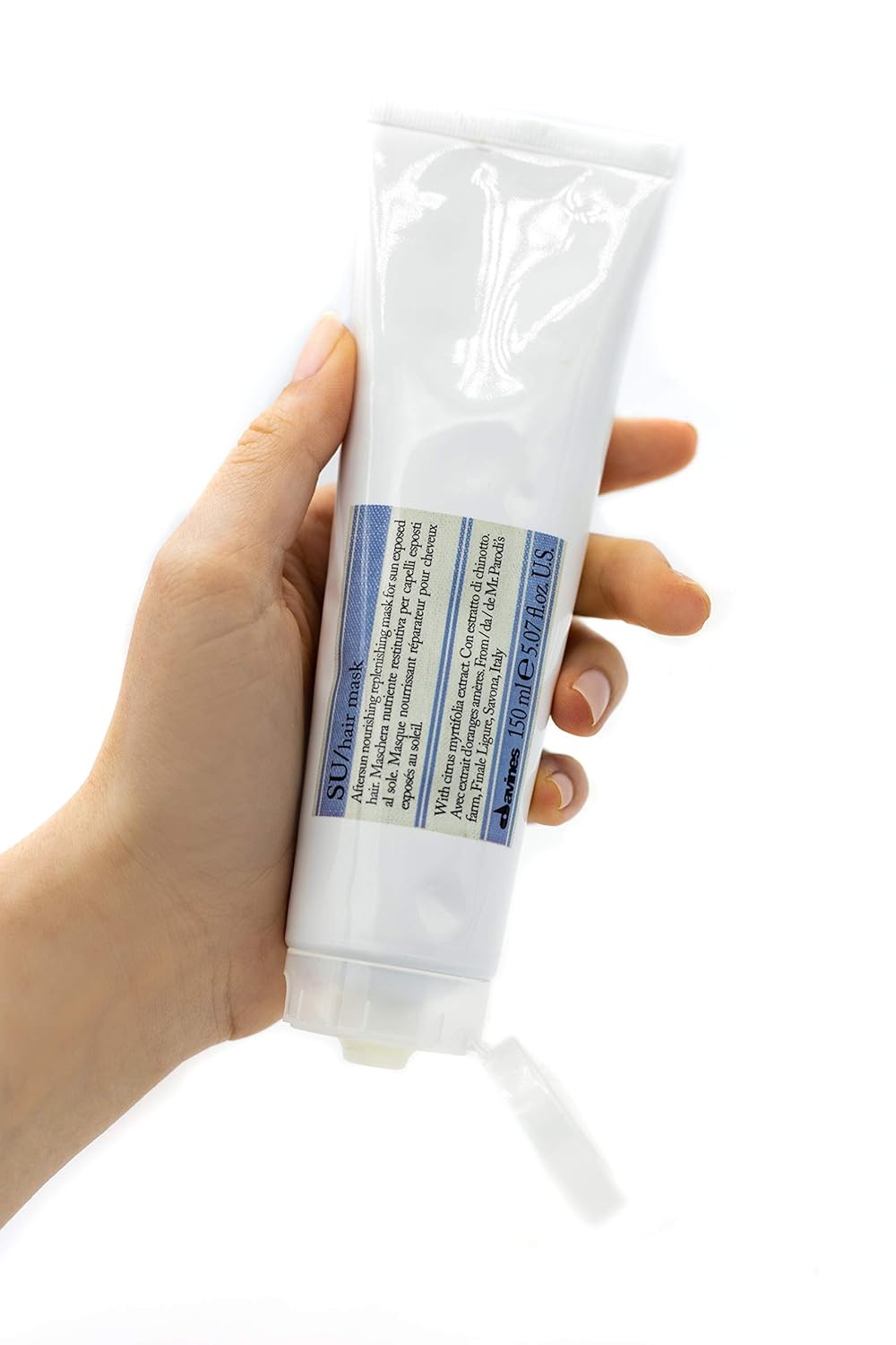 Davines Máscara capilar SU, restaura la humedad e hidrata el cabello expuesto al sol, restaura la suavidad al cabello seco y opaco, 5.07 onzas