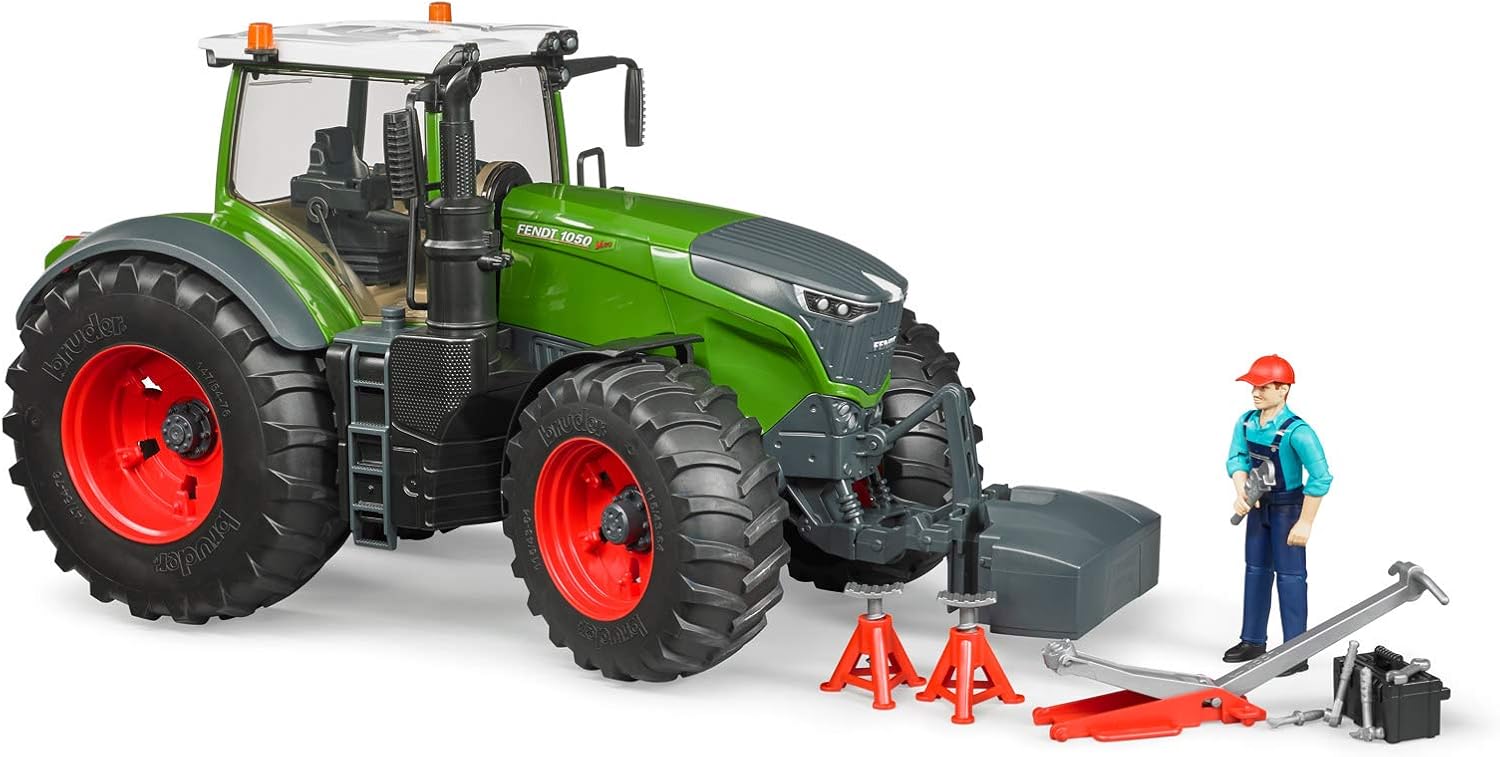 Bruder Fendt X 1000 con accesorios de reparación