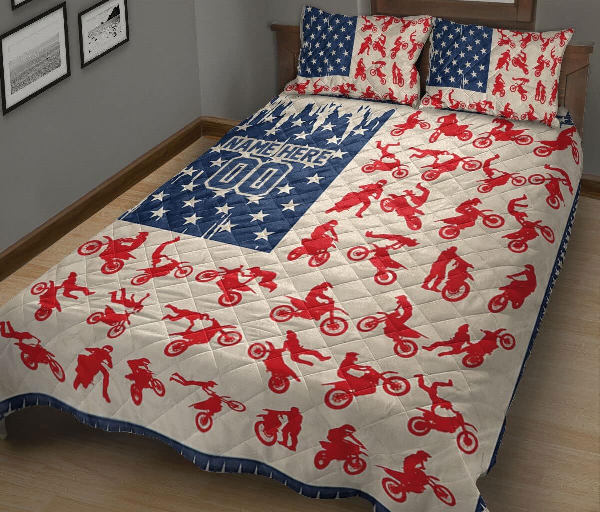 OhaPrints Manta personalizada con nombre personalizado y fundas de almohada, juego de ropa de cama y funda de almohada, tamaño King, Queen, doble,