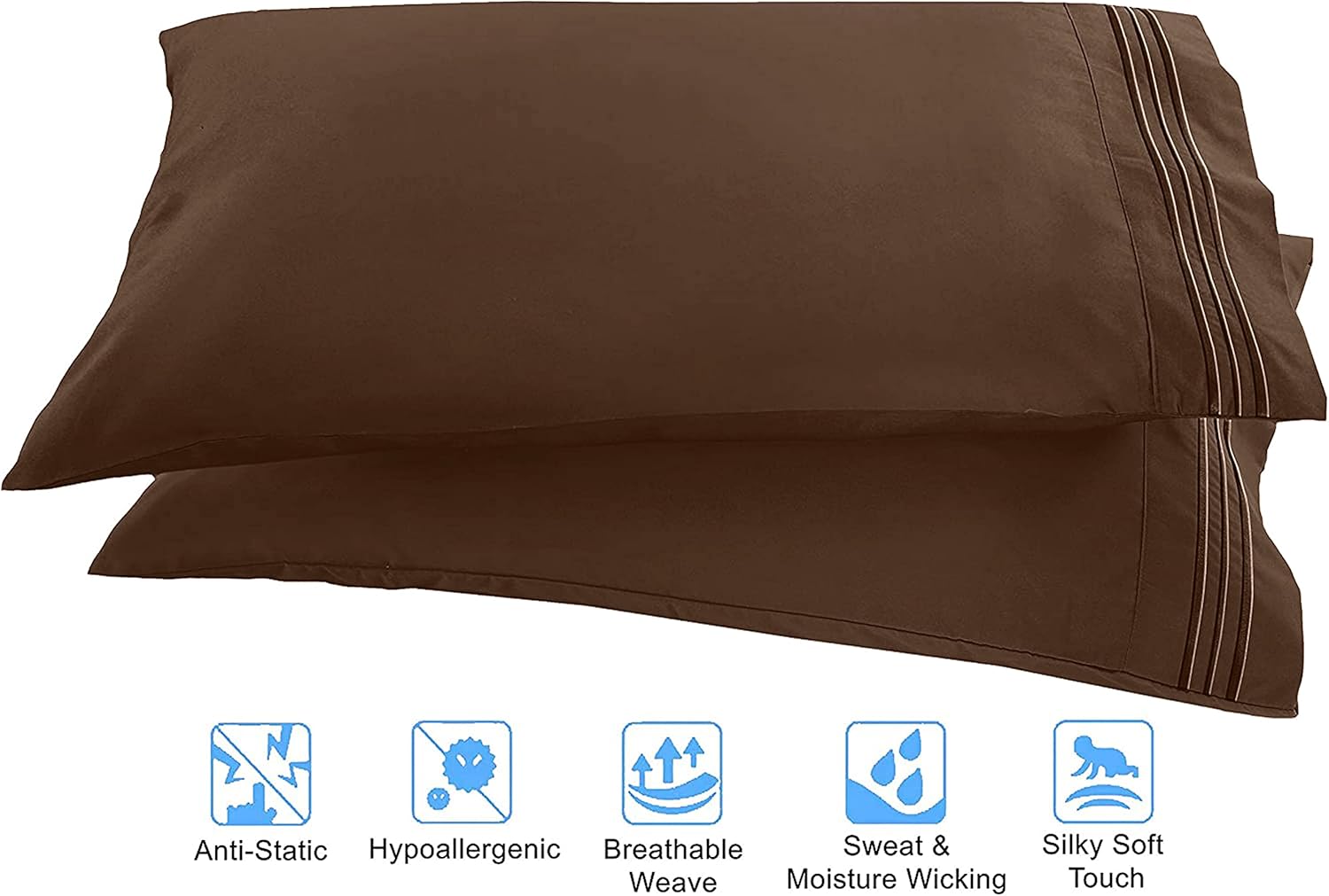Elegant Comfort, Microfibra, Marrón espresso, Completo