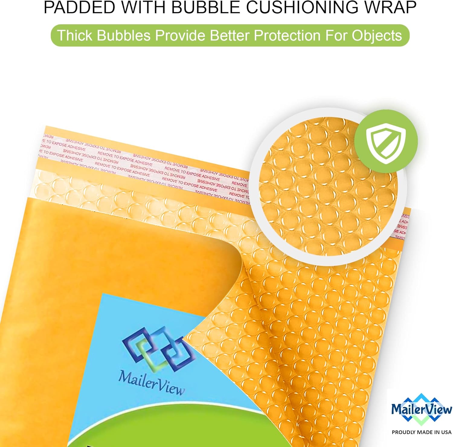 Sobres de burbujas, 7 sobres de burbujas de papel kraft extra grandes de 14.25 x 20 pulgadas. Sobres acolchados con forro de burbujas. Sobres