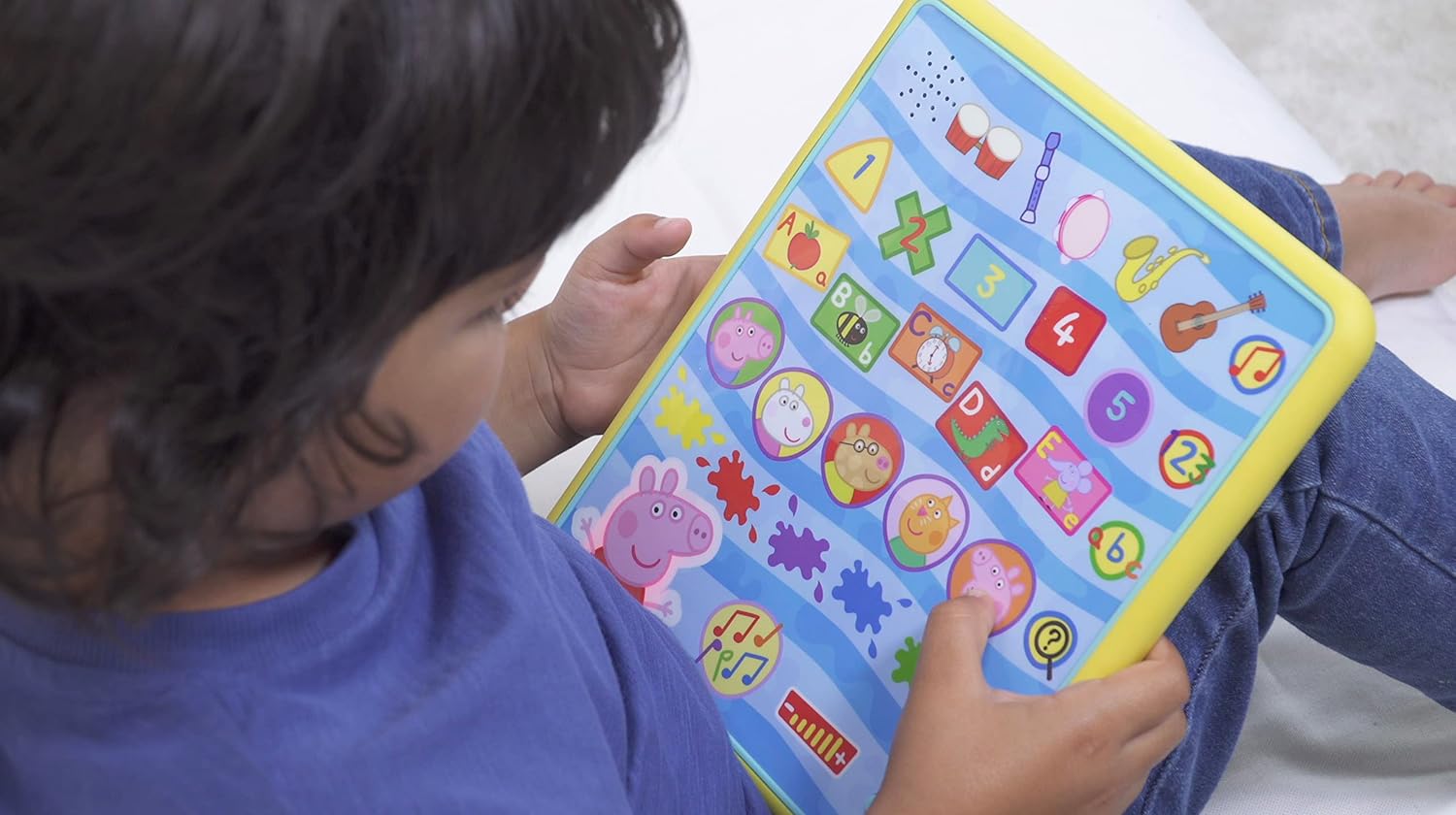 Peppa Pig PP04 Peppa’s Smart Tablet Toy para niños, multiaprendizaje interactivo y desarrollo infantil, colores, números y reconocimiento de letras
