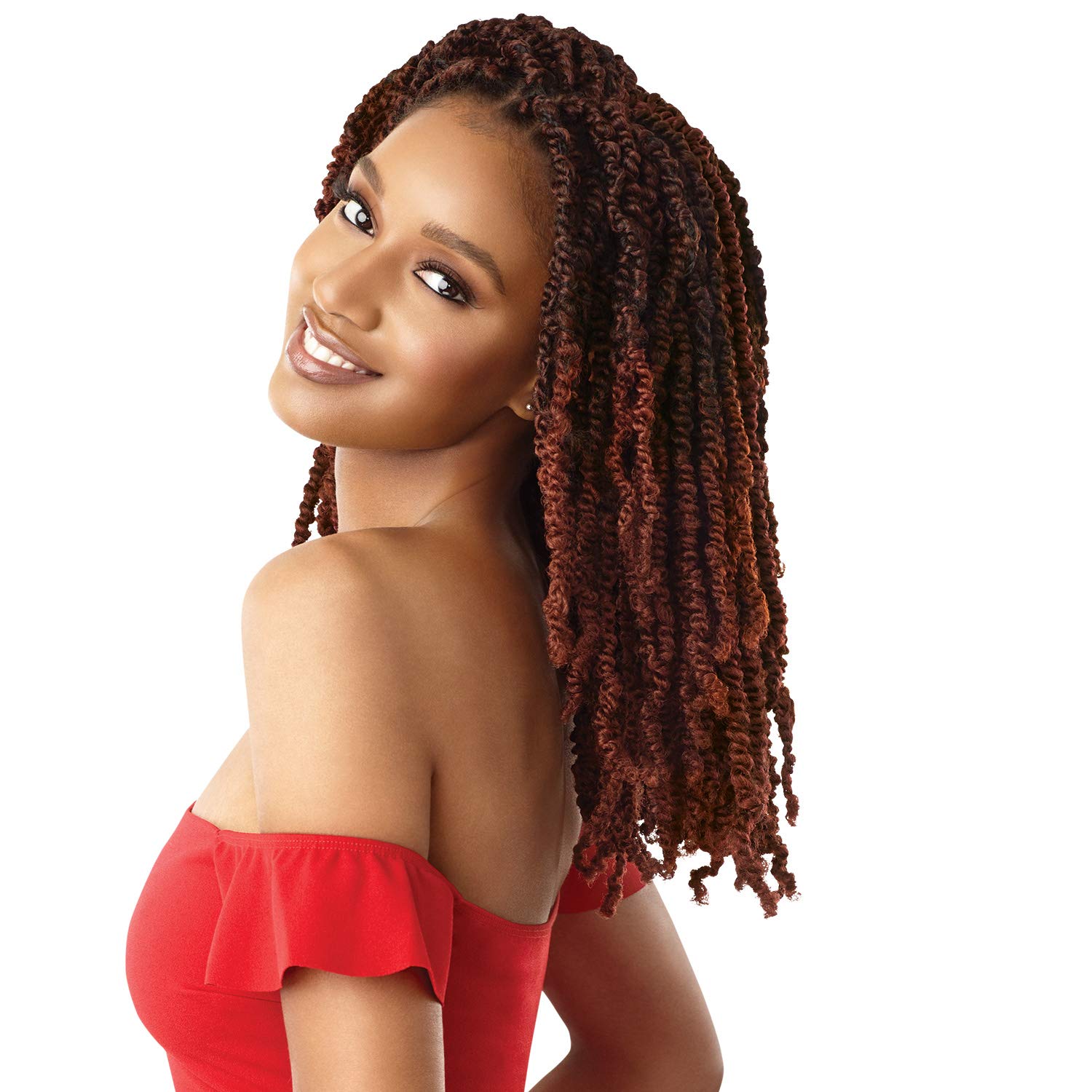 Paquete de múltiples ofertas. Trenzas de ganchillo Outre x-pression Twisted Up Wavy Bomb Twist de 12 pulgadas (paquete de 1, 2)