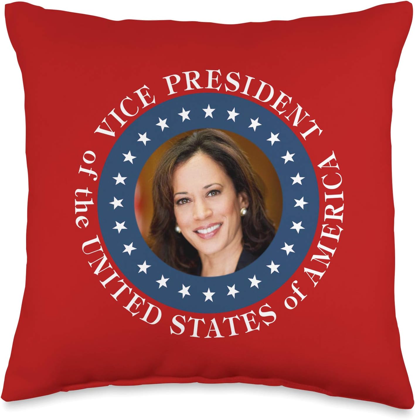 Kamala Harris, vicepresidente de los Estados Unidos América, almohada de 15.7 x 15.7in, multicolor
