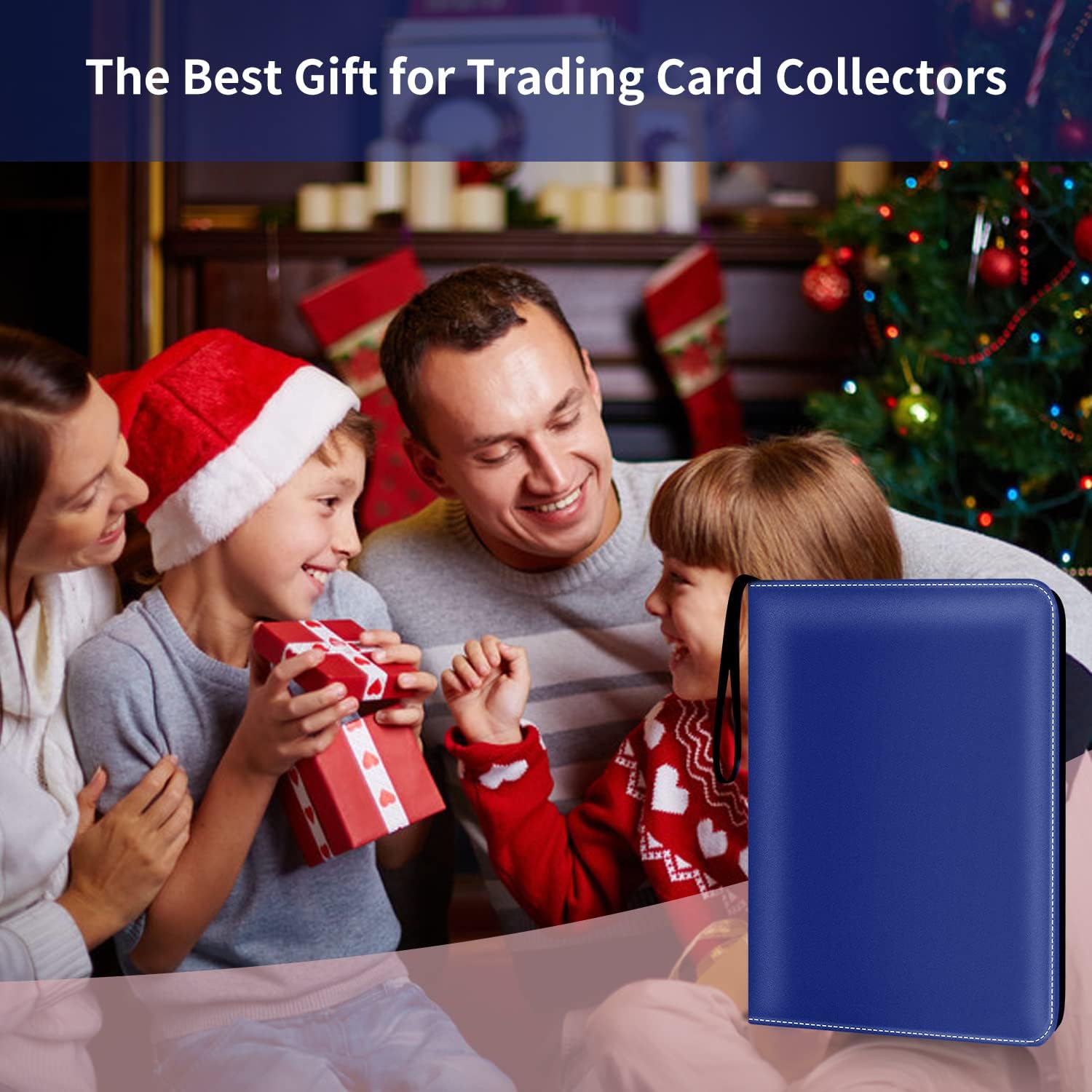 HESTECH Card Binder 9-Pocket for Trading Card Games TCG, 900 Pockets Card Holder with 50 Removable Sleeves with Zipper for Baseball Football Sports