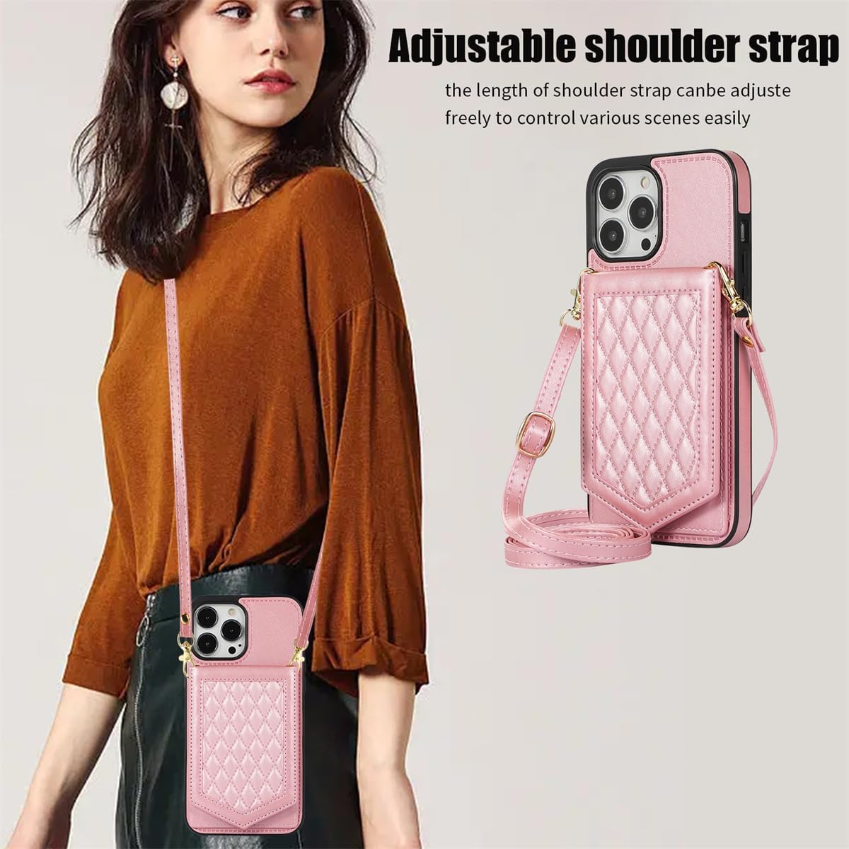Asuwish Funda de teléfono para iPhone 15 Pro de 6.1 pulgadas, funda tipo cartera con protector de pantalla de vidrio templado y soporte para tarjeta