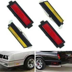 LAFORMO Chevy Monte Carlo Conjunto de lentes de luz para lámpara de marcador lateral delantera y trasera para Chevy Monte Carlo 1981-1988 Par LAFORMO Chevy Monte Carlo Conjunto de lentes de luz para lámpara de marcador lateral delantera y trasera para Chevy Monte Carlo 1981-1988 Par