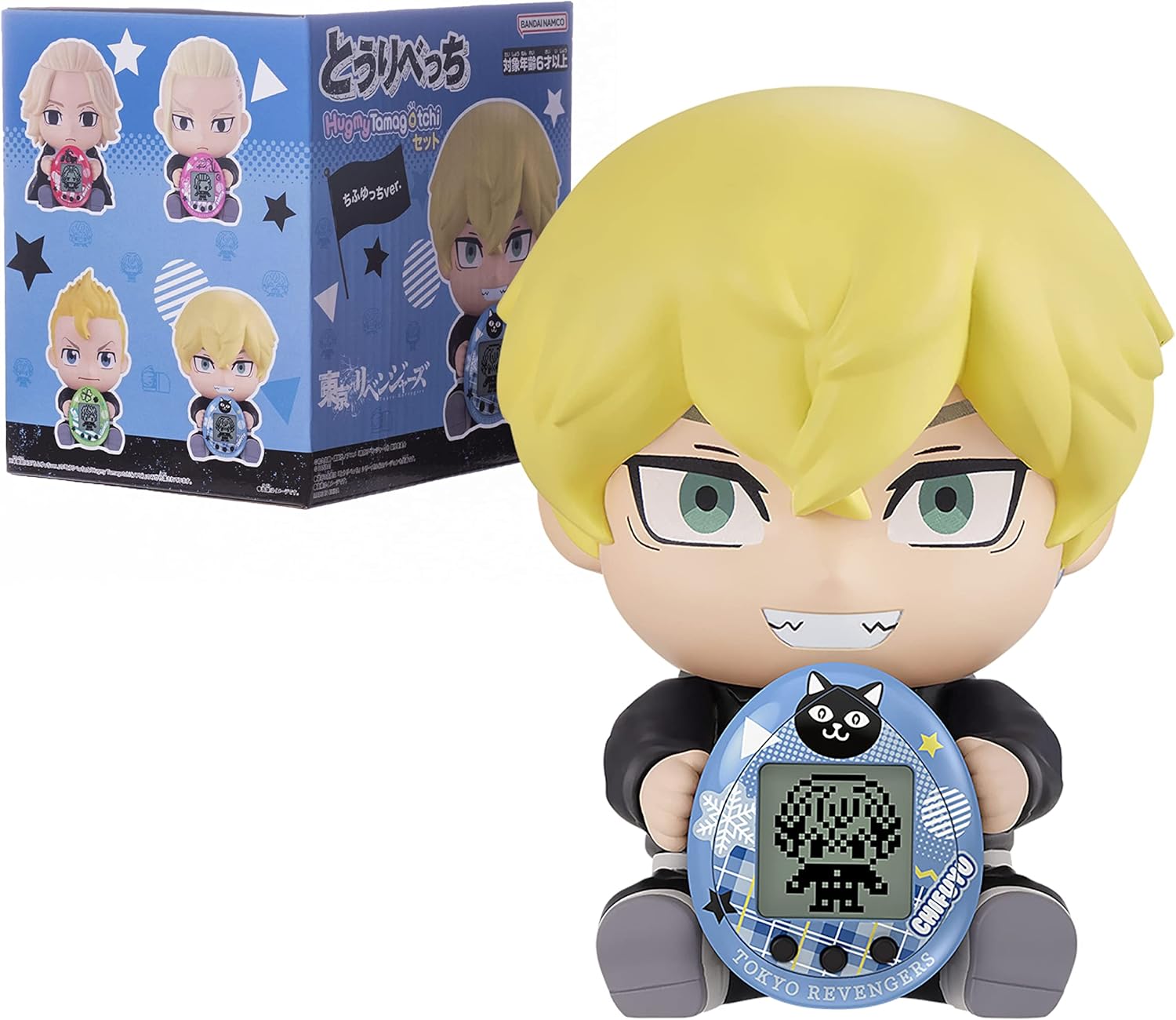 Tamagotchi Nano x Tokyo Revengers – Figura de vinilo Chifuyu, HugmyTamagotchi