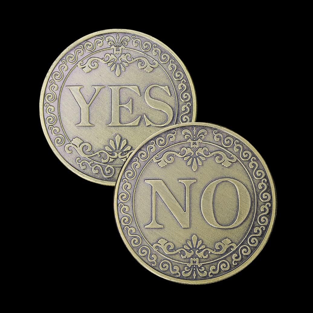 Glamtune Novedad Sí No Challenge Coin Medallion Collector