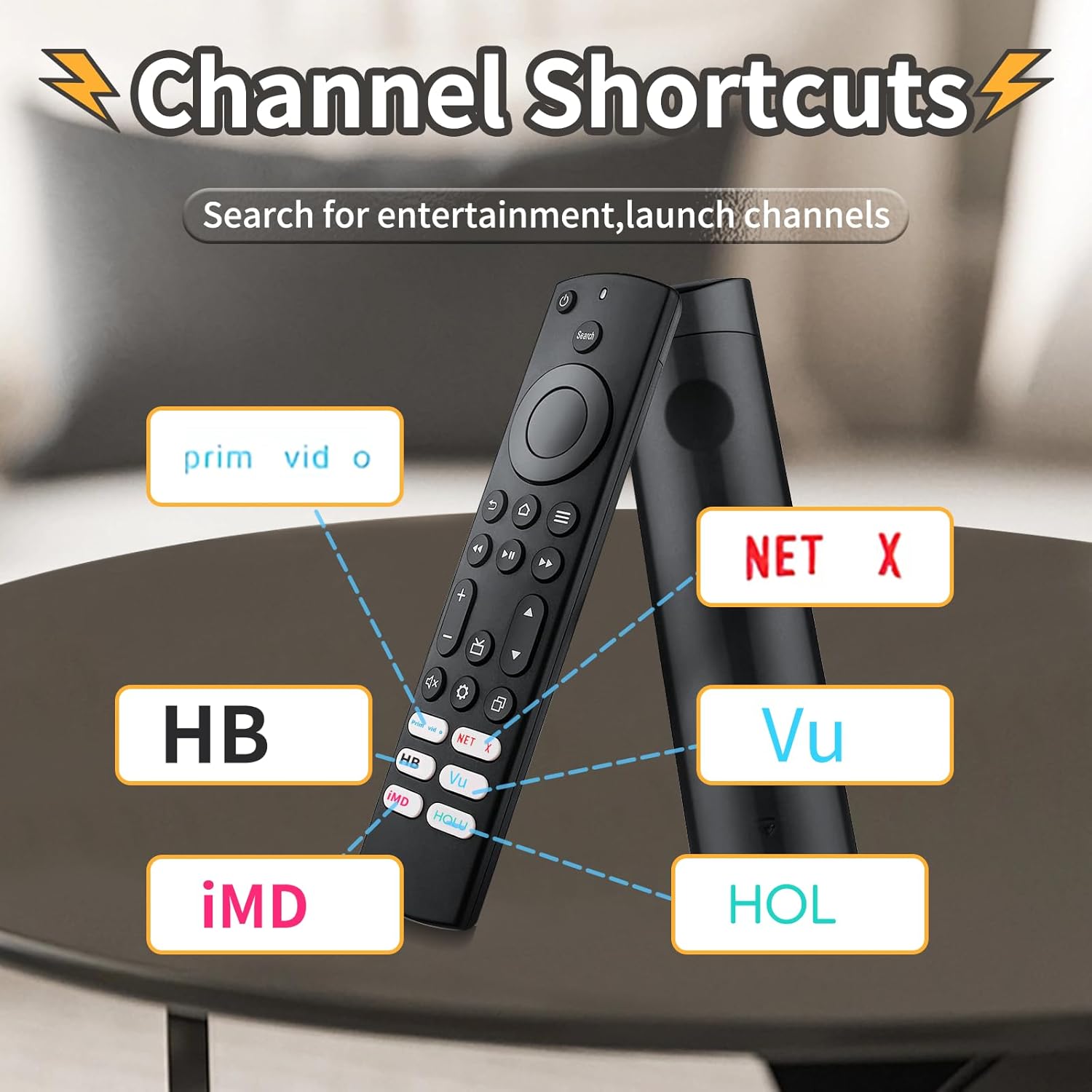 Mando a distancia de repuesto para Smart TV Insignia y televisores inteligentes Toshiba. (sin voz, 1 unidad)
