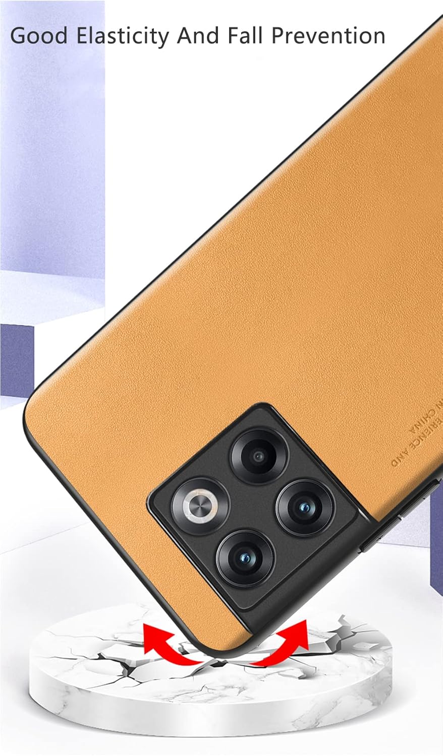Funda para OnePlus 10T 5G, funda de piel sintética TPU suave, extremadamente ligera, protección de la cámara, funda de cuero para OnePlus 10T 5G