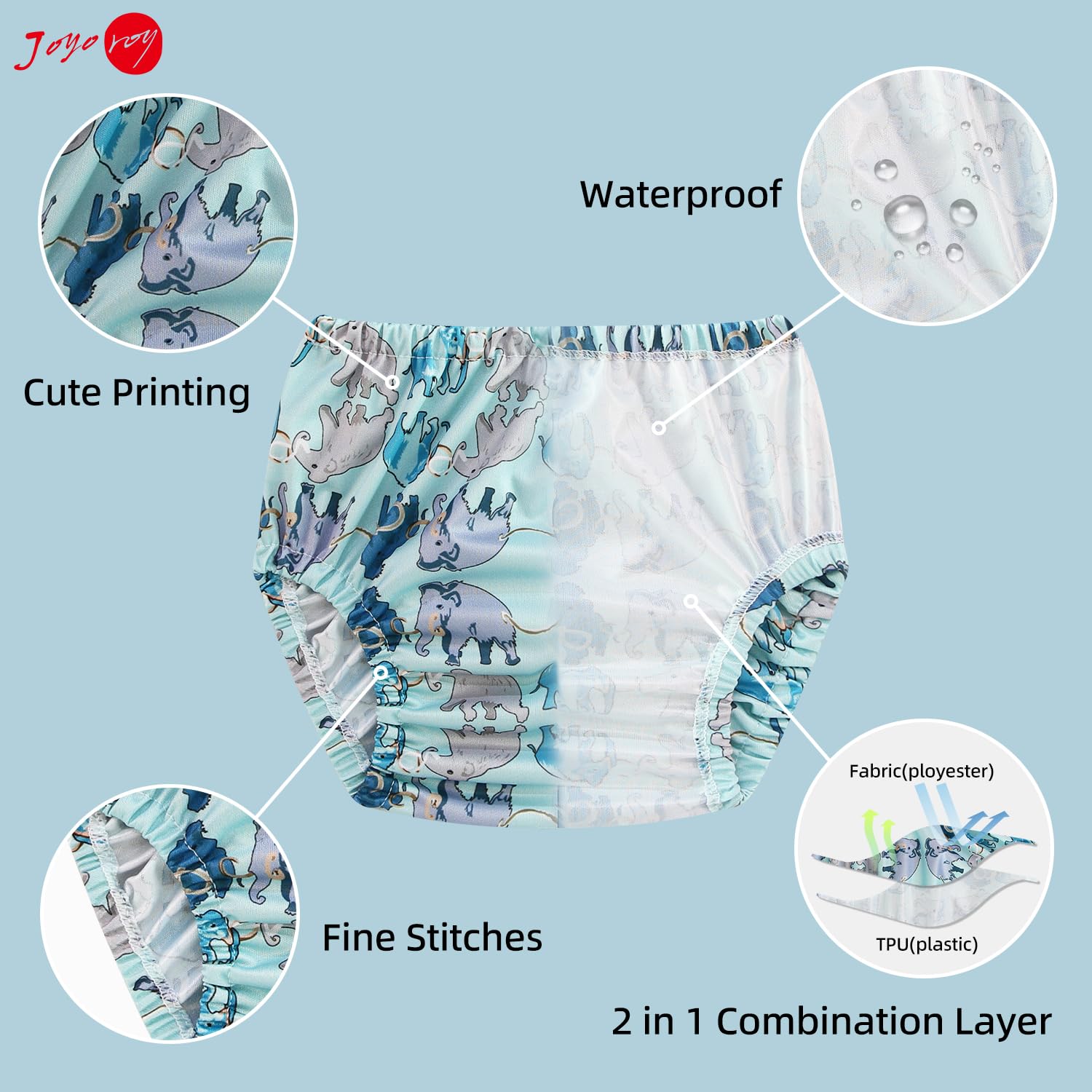 Fundas de pañales de natación para niños pequeños, fundas de ropa interior de plástico para ir al baño, pantalones de goma para niños pequeños,