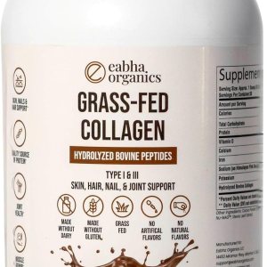 Grass-Fed Chocolate Collagen (Types I & III) for Healthy Skin, Hair, Nails, and Joints – Aids Muscle Recovery – 30 Day Supply – 18g of Protein per Grass-Fed Chocolate Collagen (Types I & III) for Healthy Skin, Hair, Nails, and Joints – Aids Muscle Recovery – 30 Day Supply – 18g of Protein per