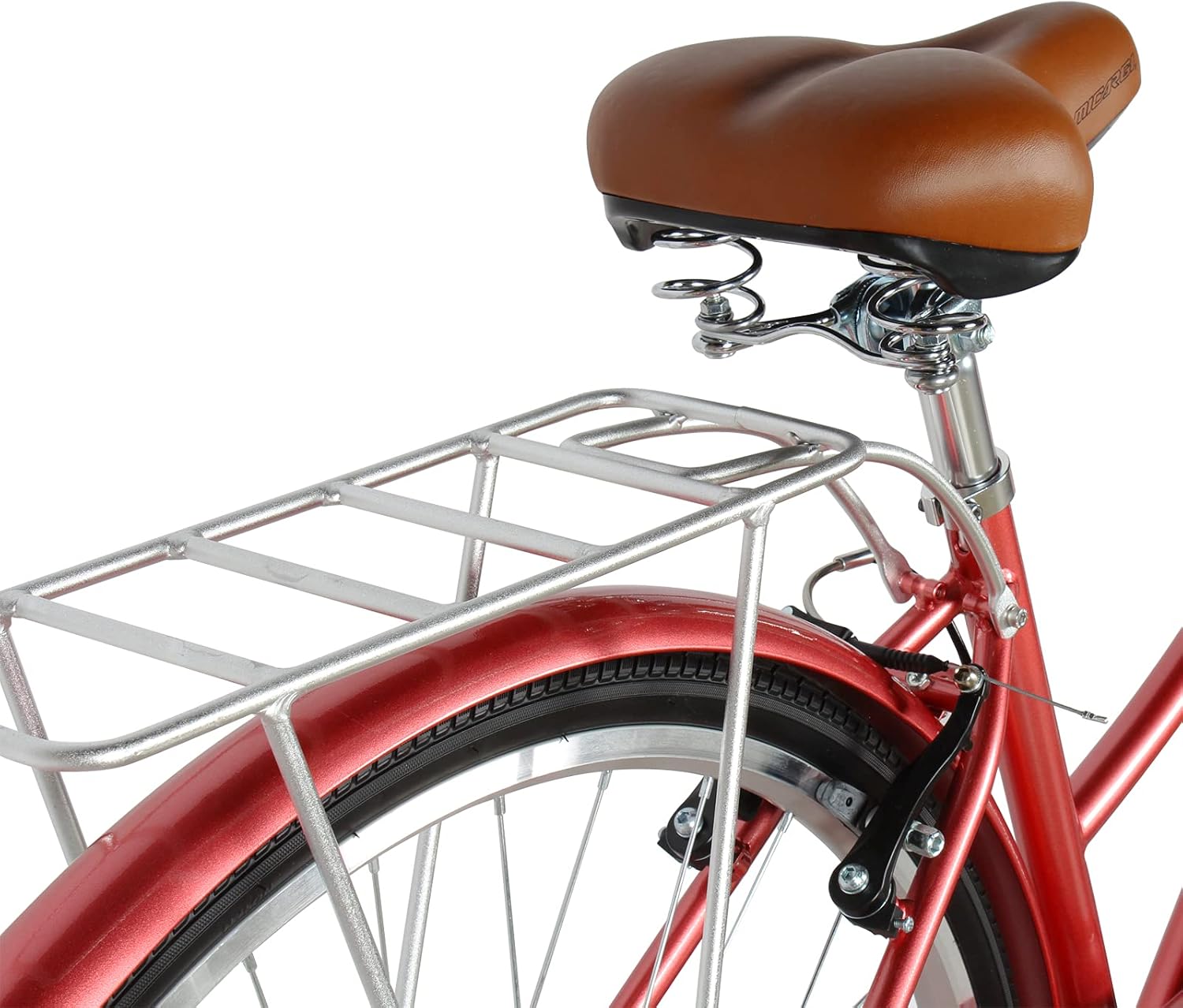 MICARGI Bicicleta híbrida de 2426 pulgadas para adultos, bicicleta híbrida de ciudad de 17 velocidades, marco de acero, bicicleta de viaje para