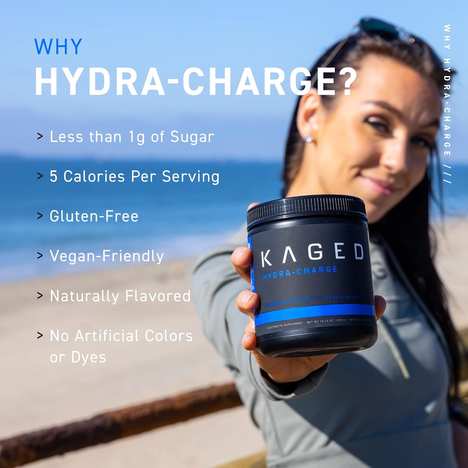 Kaged Polvo de hidratación electrolítica  Limón  Bebida deportiva para hombres y mujeres  Suplemento de entrenamiento pre, post, intraentrenamiento