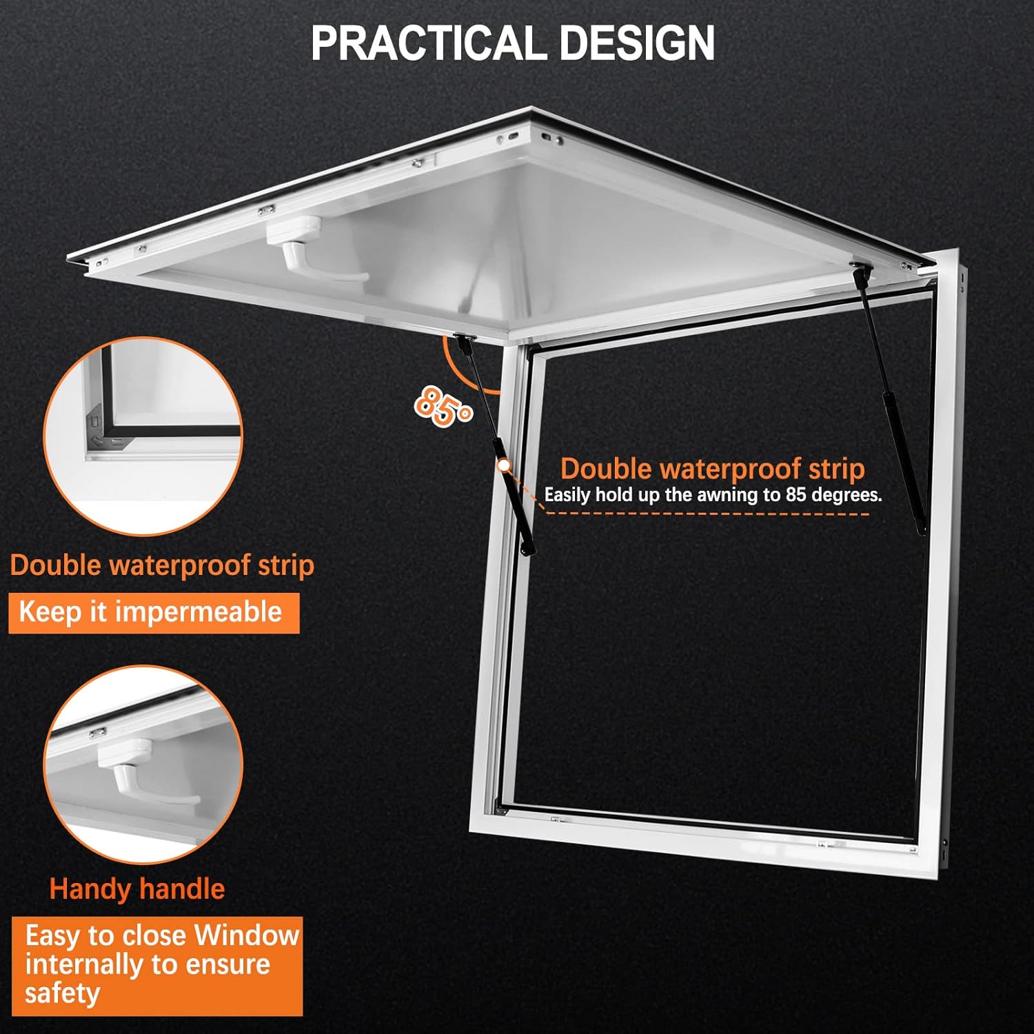 Ventana de concesión para camiones de comida de 36 x 24 pulgadas, suministros y equipos de camiones de alimentos, ventana de camión de alimentos,