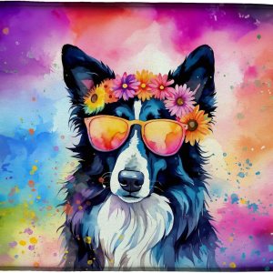 Caroline’s Treasures DAC2466DDM Border Collie Hippie Dawg Dish Drying Mat Absorbent Dish Drying Mat Pad for Kitchen Counter Dish Drainer Mat for Caroline’s Treasures DAC2466DDM Border Collie Hippie Dawg Dish Drying Mat Absorbent Dish Drying Mat Pad for Kitchen Counter Dish Drainer Mat for