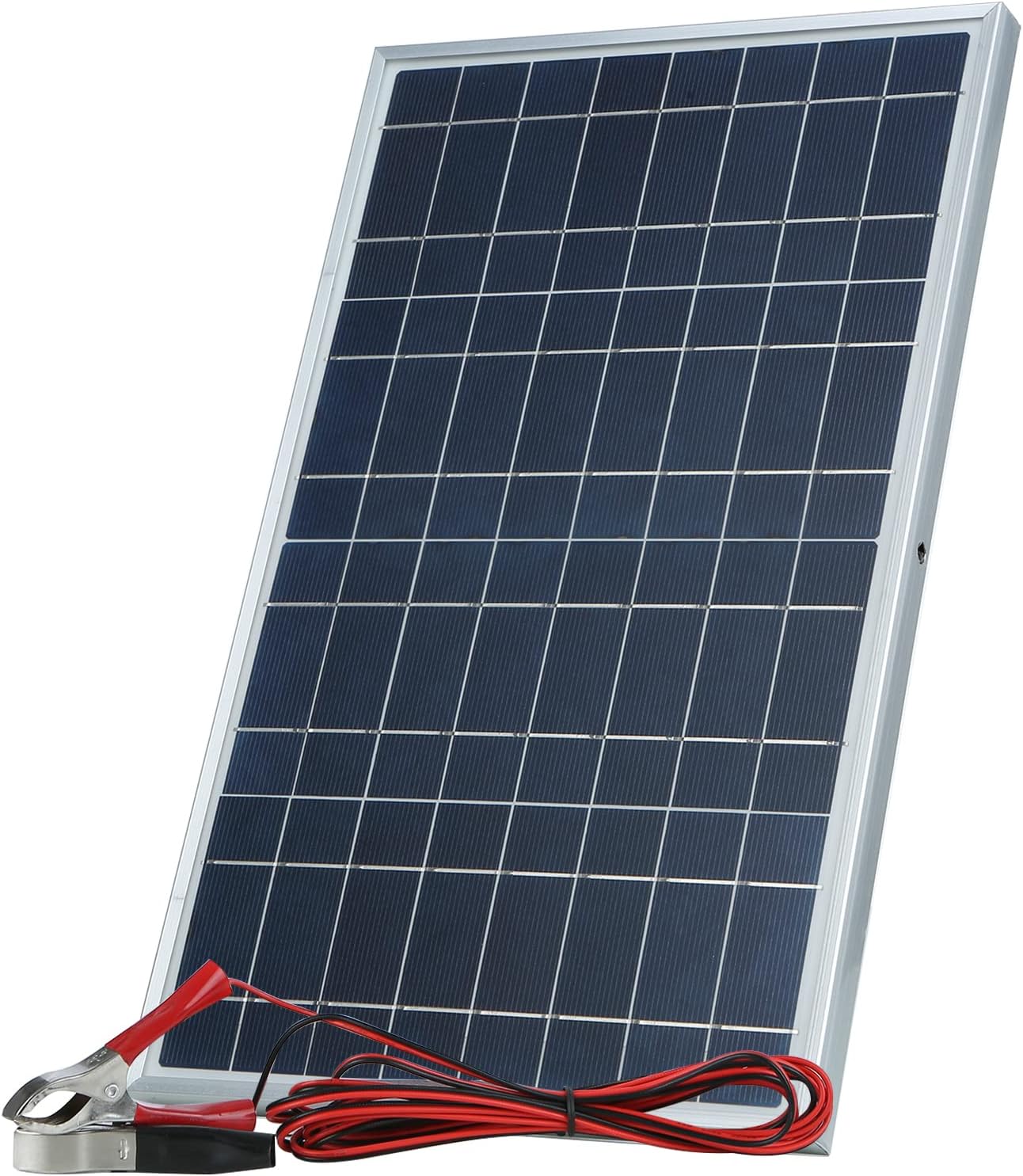 HUIOP Kit de panel solar, 30 W D C 12 V18 V Kit de panel solar con clip de cocodriloresistencia al agua IP65 para uso doméstico interior y exterior