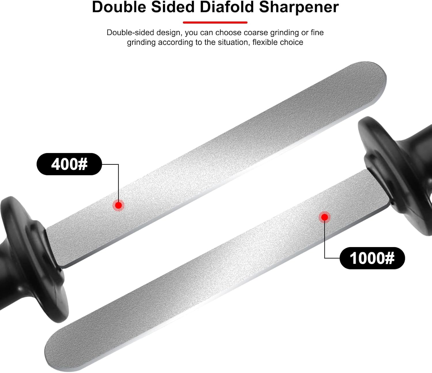 Herramienta de mano multifunción de doble cara piedra afiladora, sacapuntas para afilar cuchillo, hacha, cuchilla de cortadora de césped, tijeras de