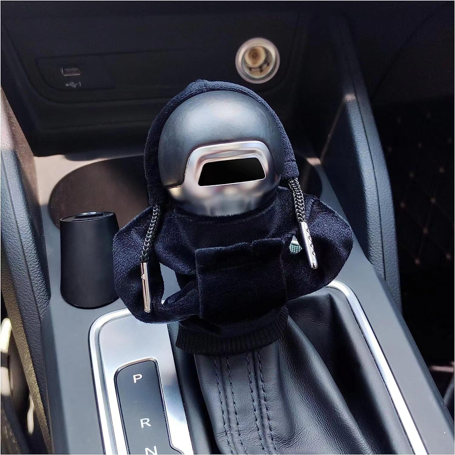 Funda con capucha para palanca de cambios de automóvil, mini sudadera con capucha para palanca de cambios de automóvil, accesorios interiores