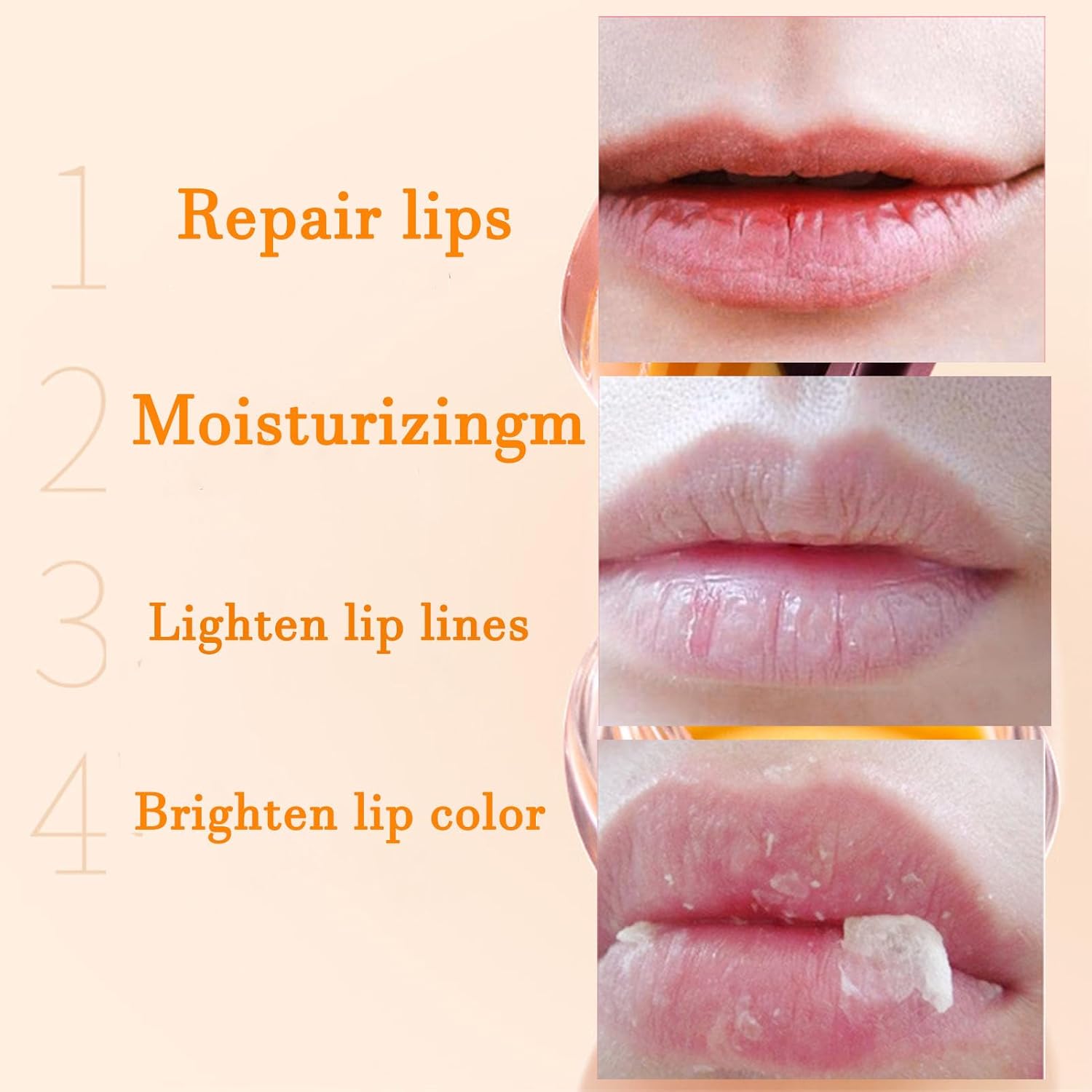 2 unidades de bálsamo labial de fresa, máscara de labios para dormir, exfoliante hidratante que evita las líneas de los labios diluidas secas y