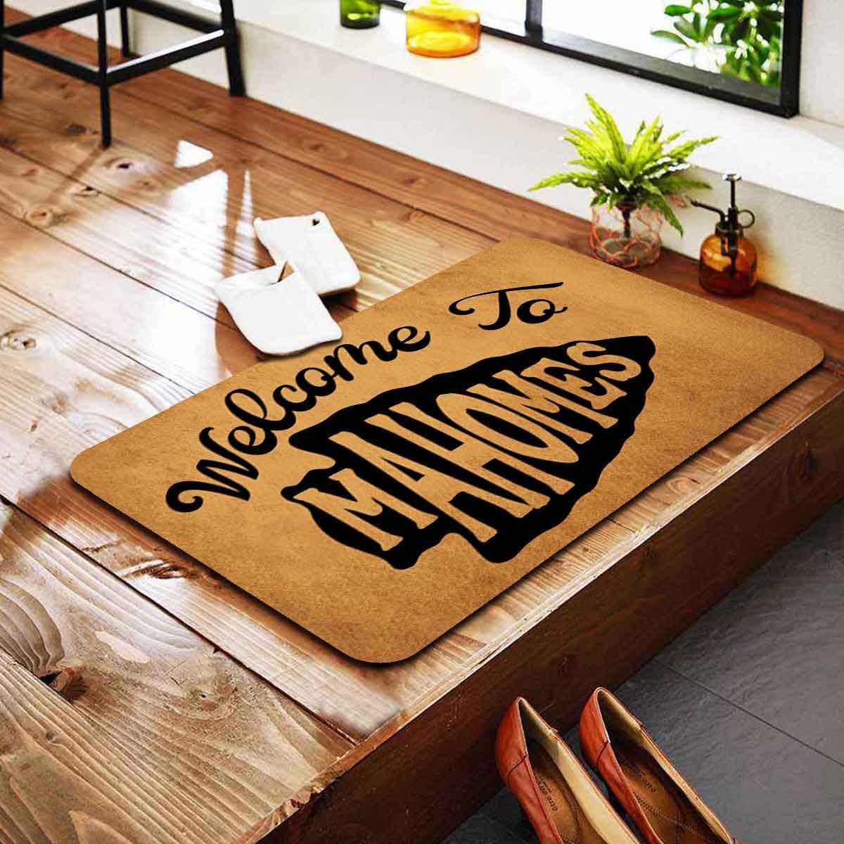 Divertido tapete de bienvenida para interiores (23.7 x 15.9 pulgadas) Welcome to Mahomes, regalo de broma para el hogar, decoración de interiores,