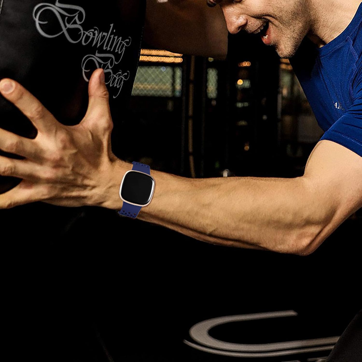 Maledan Compatible con Fitbit Sense Band Fitbit Versa 3 Band Fitbit Sense 2 Band Fitbit Versa 4 Bandas, correa de reloj deportiva impermeable