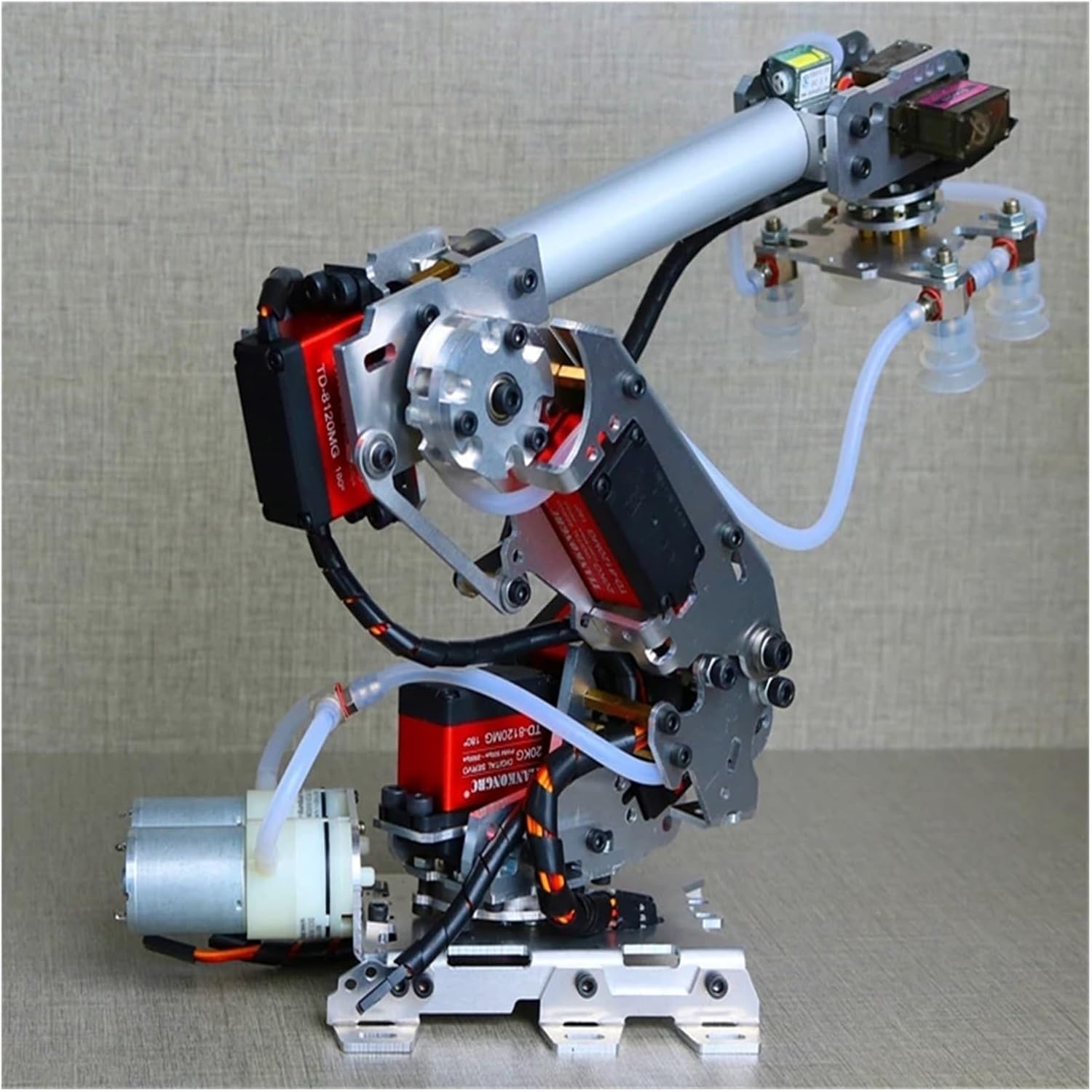 Kit de soporte de brazo robótico 7 Dof Manipulador Robot Brazo Multi-Grado de Libertad Modelo robótico Mindustrial Robot de 6 ejes de mano (color