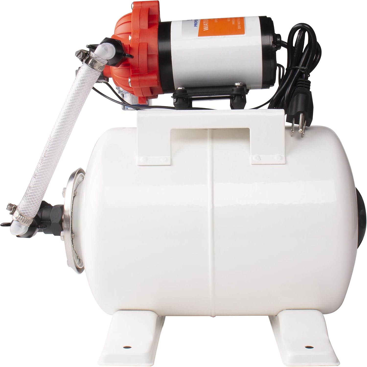 SEAFLO Bomba de presión de agua industrial serie 33 y sistema de tanque acumulador con enchufe de alimentación – 115 V CA, 3.3 GPM, 45 PSI, tanque