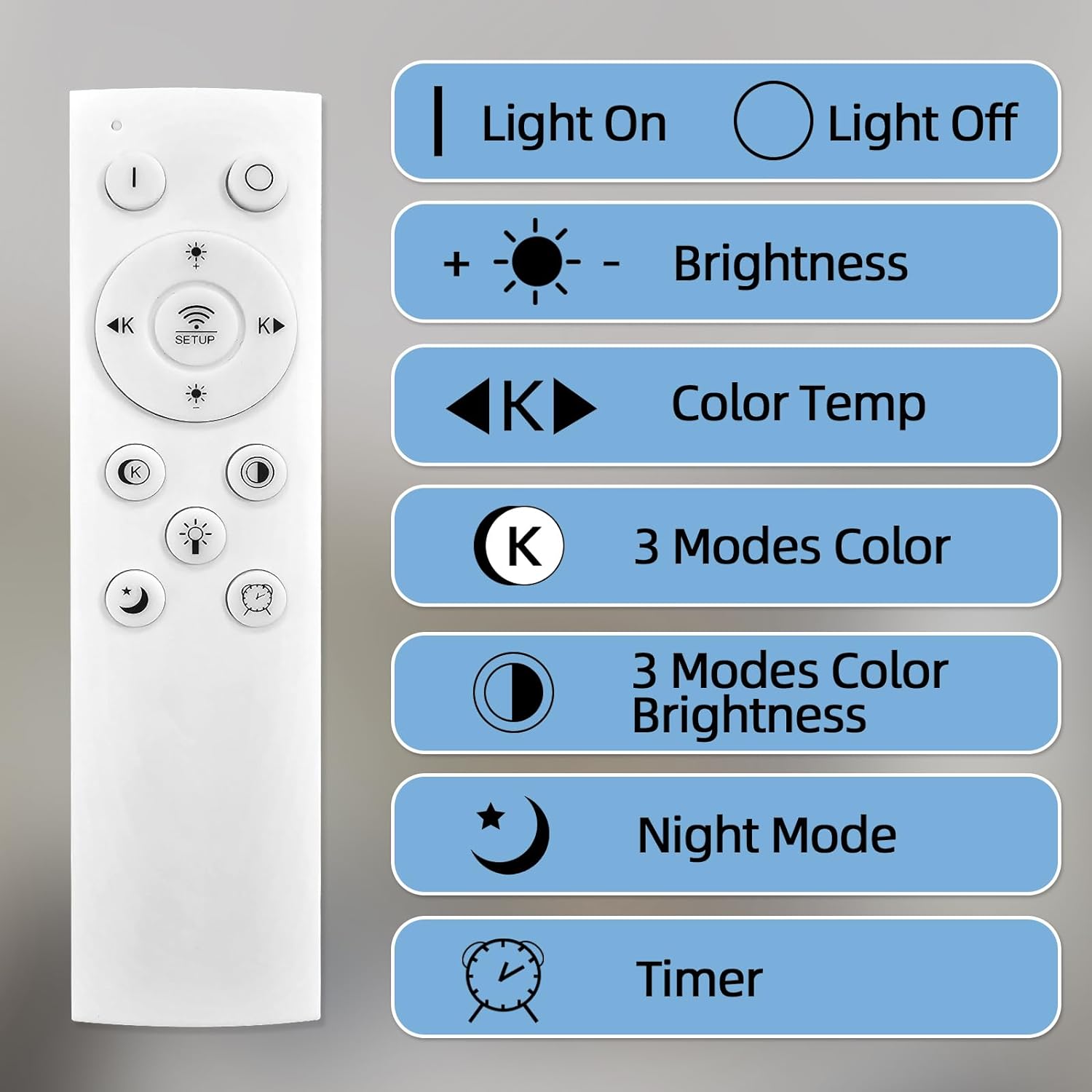 Lámpara de techo LED moderna y contemporánea con control remoto, lámpara de techo regulable de 32 pulgadas para comedor, cocina, sala de estar,