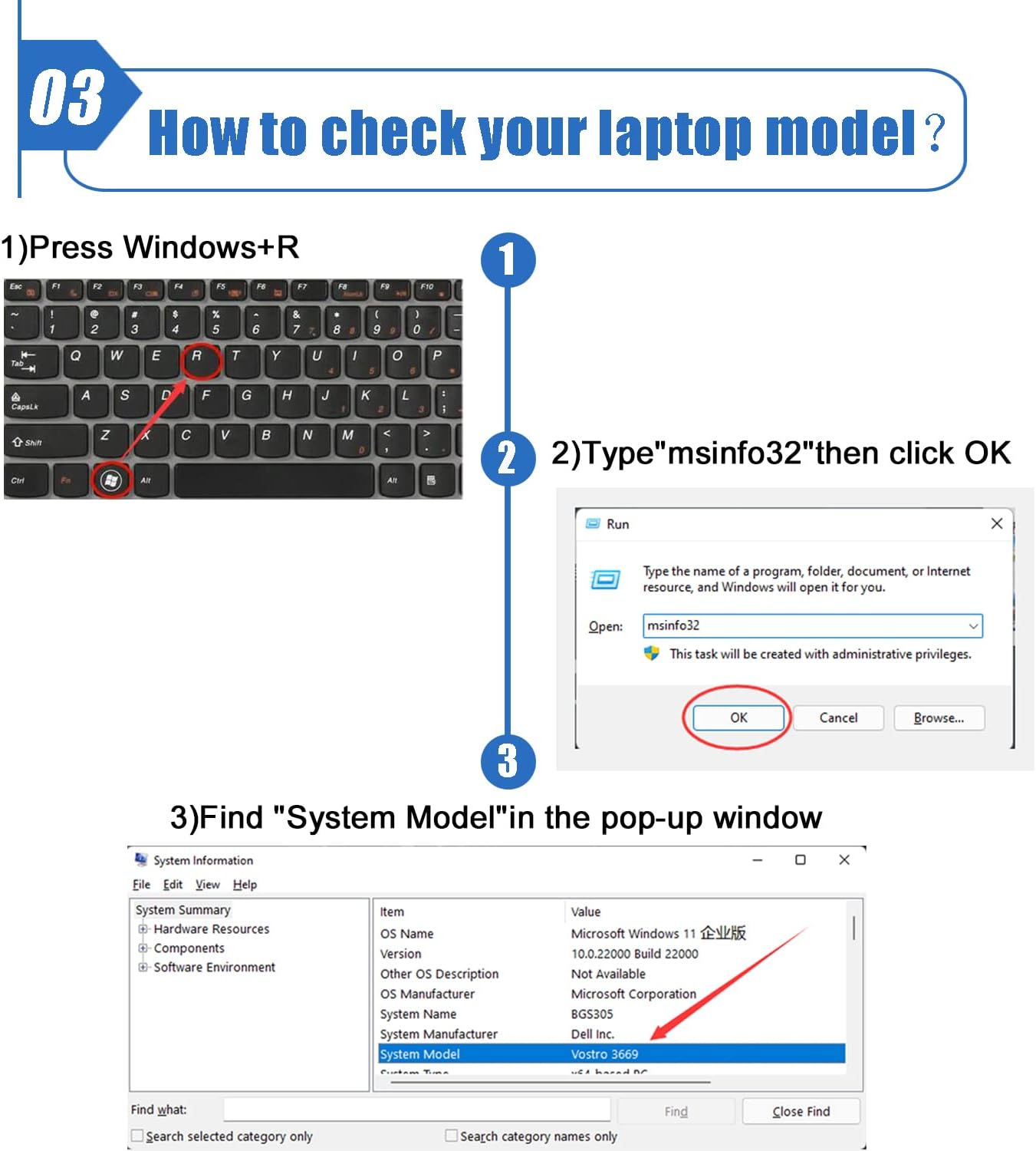 Dentsing OPD19 – Batería para laptop para DELL Inspiron 14, 5442, 14, 5443, 14, 5445, 14, 5447, 14, 5448, 14, 547, 15, 5542, 5543, 5545, 5547, 15,