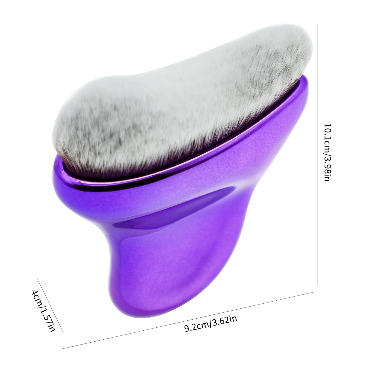 Brocha bronceadora, brocha de maquillaje corporal, brocha Kabuki para autobronceador, adecuado para lociones bronceadoras, base, cremas,