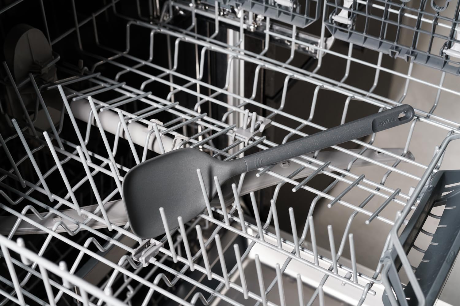 Zyliss E980227 Cuchara de cocina grande, paja de trigo sosteniblenailon, antiadherente, cabeza de silicona resistente al calor, utensilio de cocina,