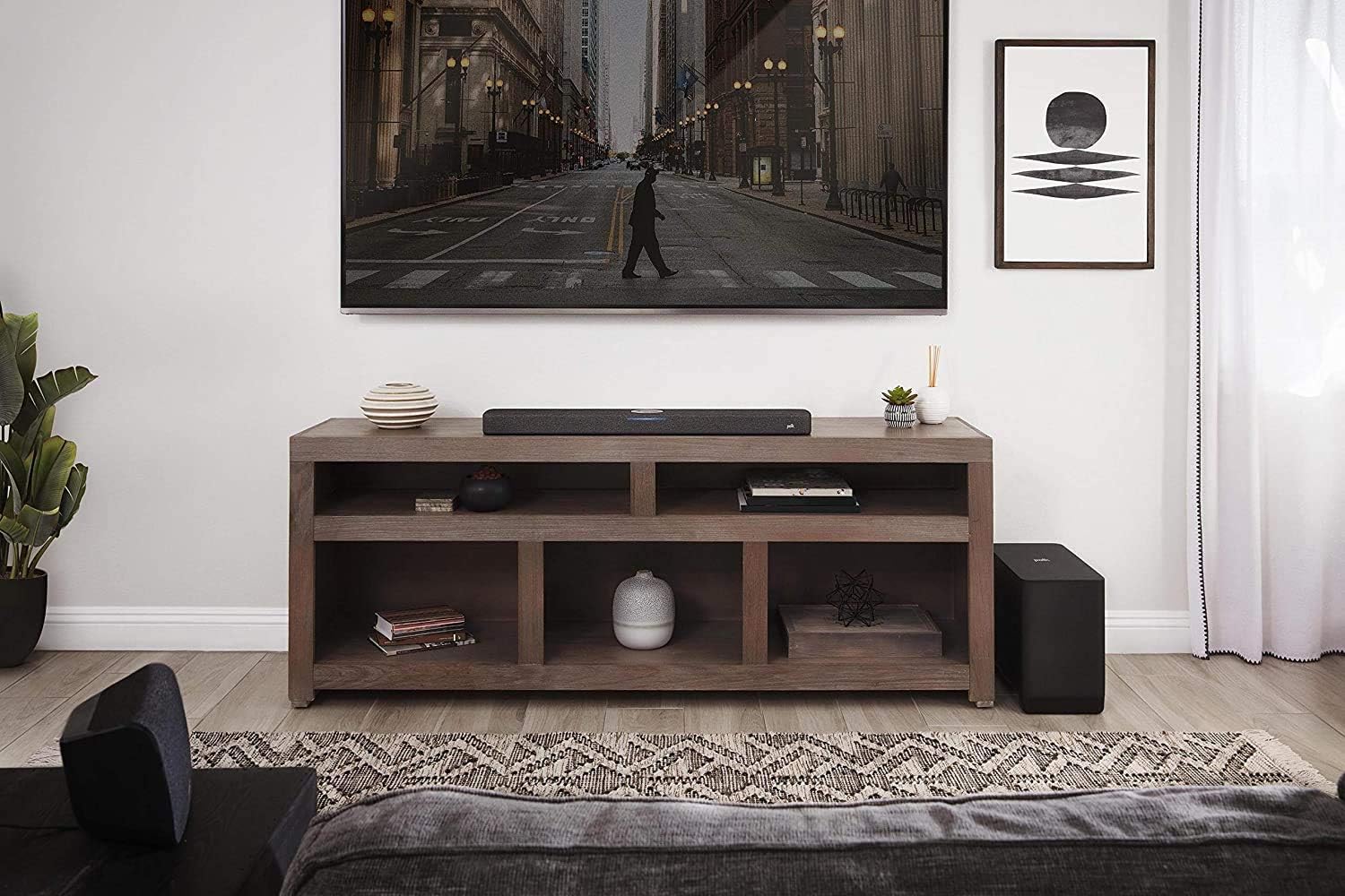 Barra de sonido React y altavoces envolventes Polk SR2