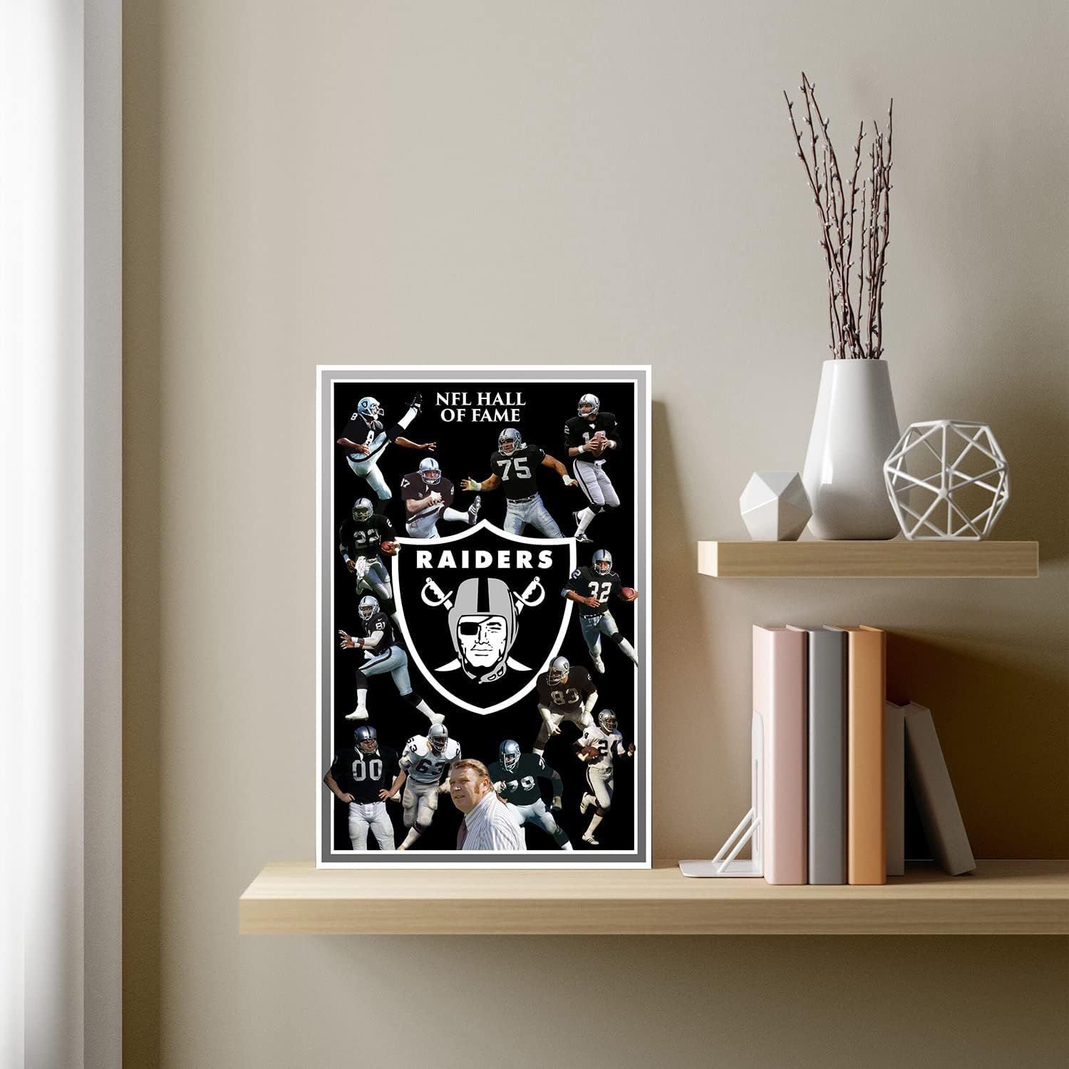 Póster de fútbol americano de Los Vegas City Sports Raiders en lienzo impreso para decoración de pared, arte de sala de estar, póster para